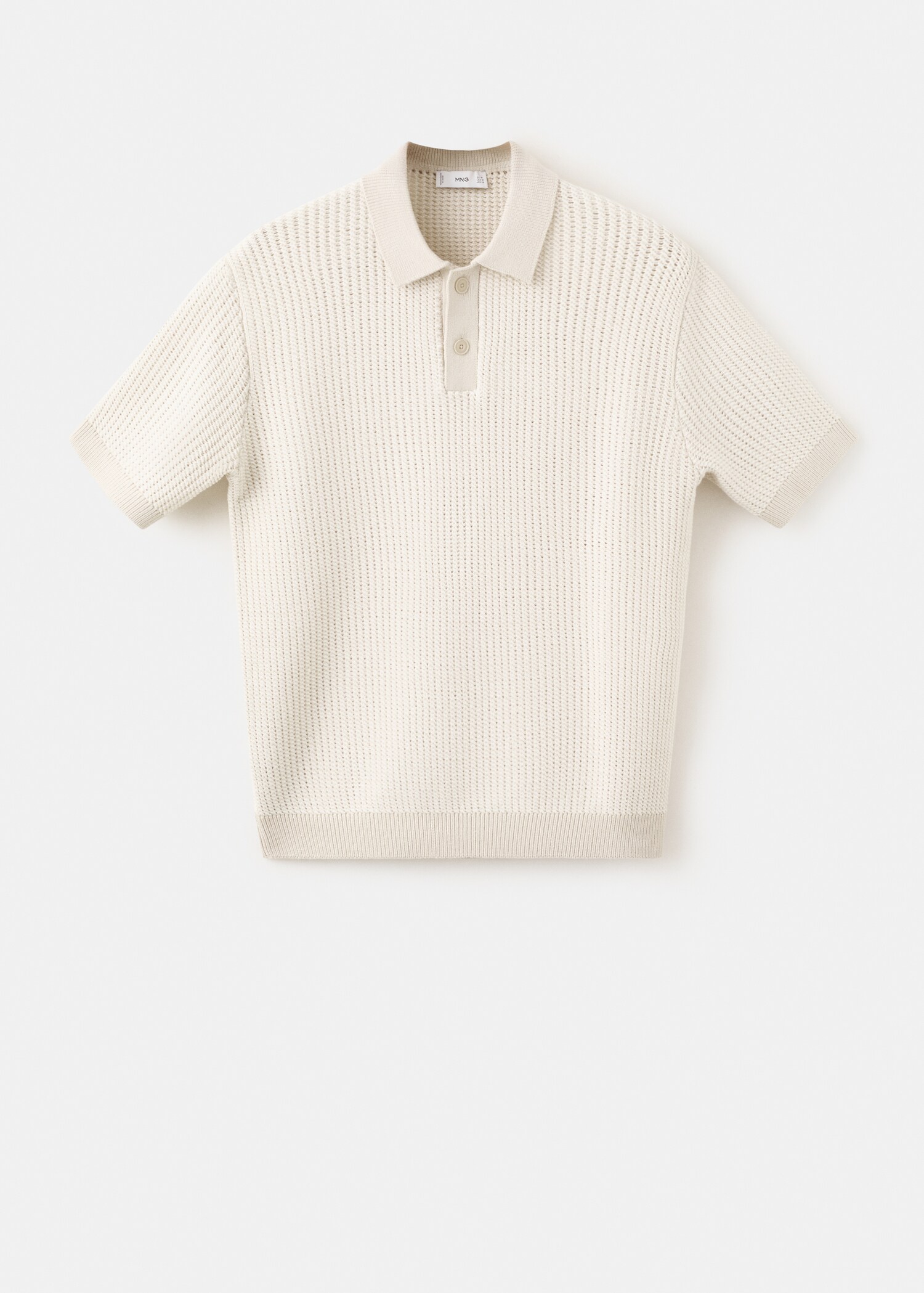 Polo maille texturé - Article sans modèle