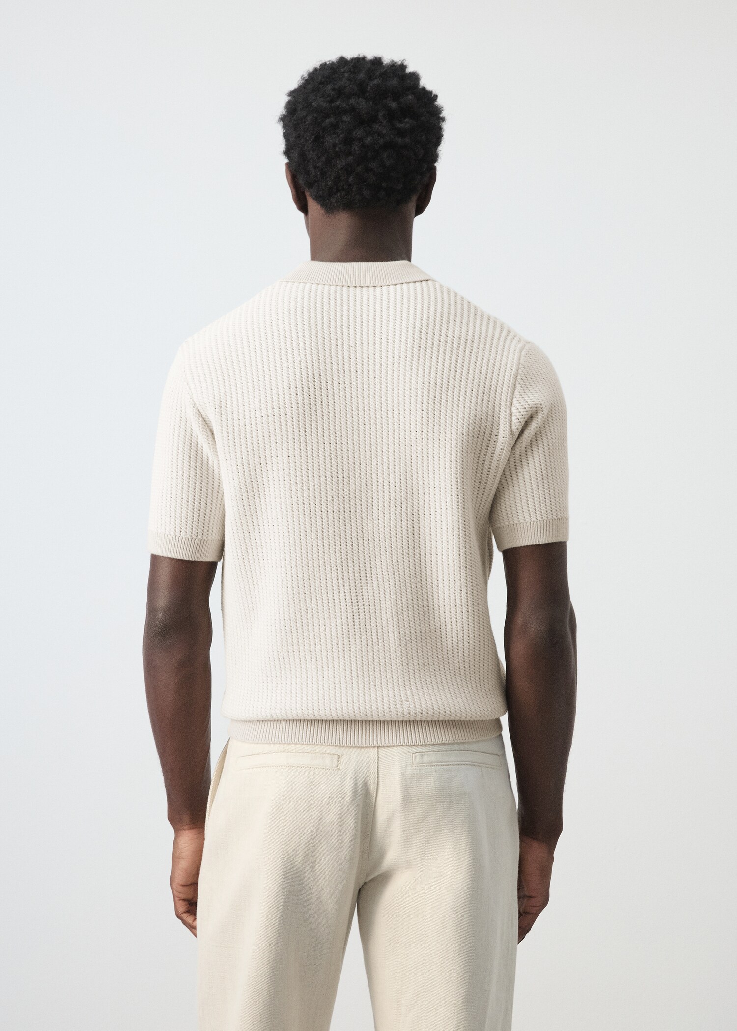 Polo maille texturé - Verso de l’article