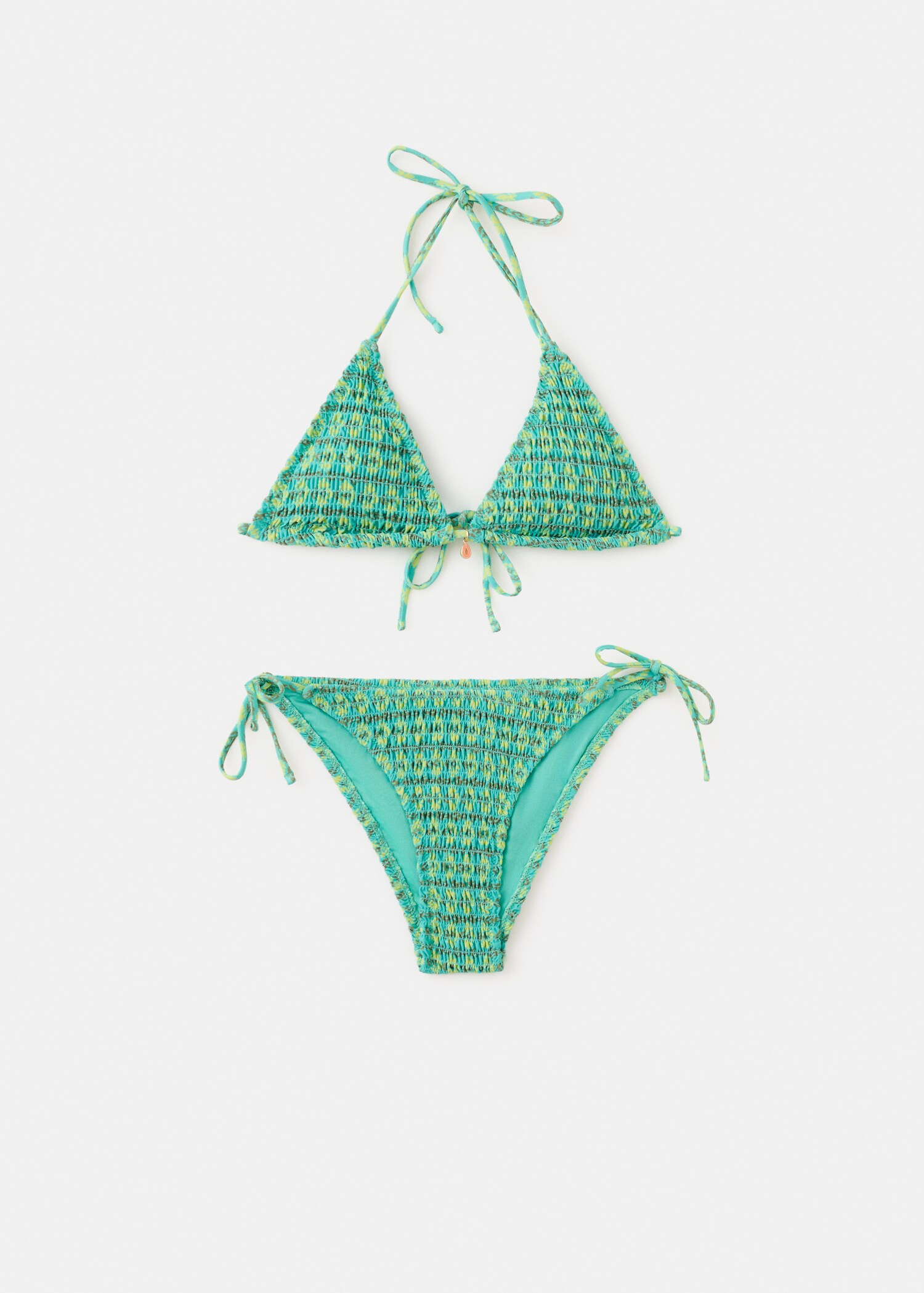 Two-tone bikini with medium-rise bottoms - Article without model