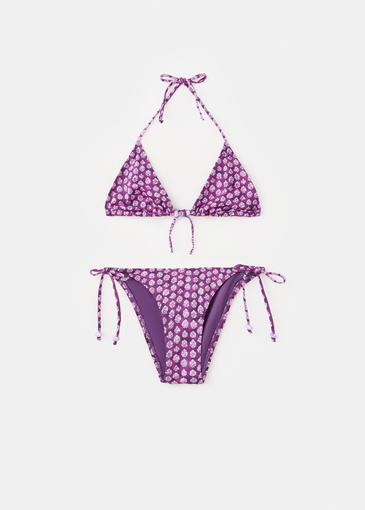 Floral bikini with medium coverage bottoms - Article without model