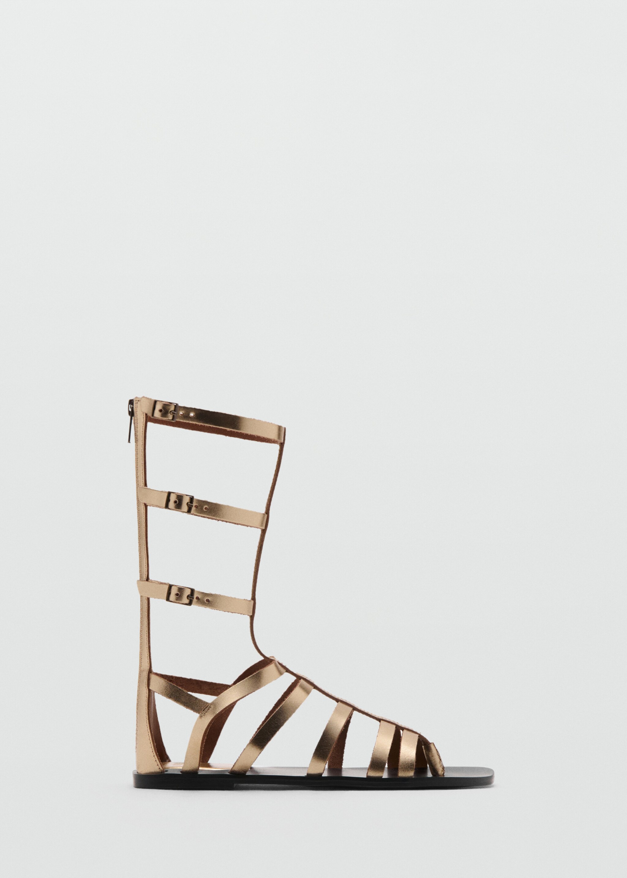 Metallic leather Roman sandals - Article without model, Gold. Ref: 27035950-00.