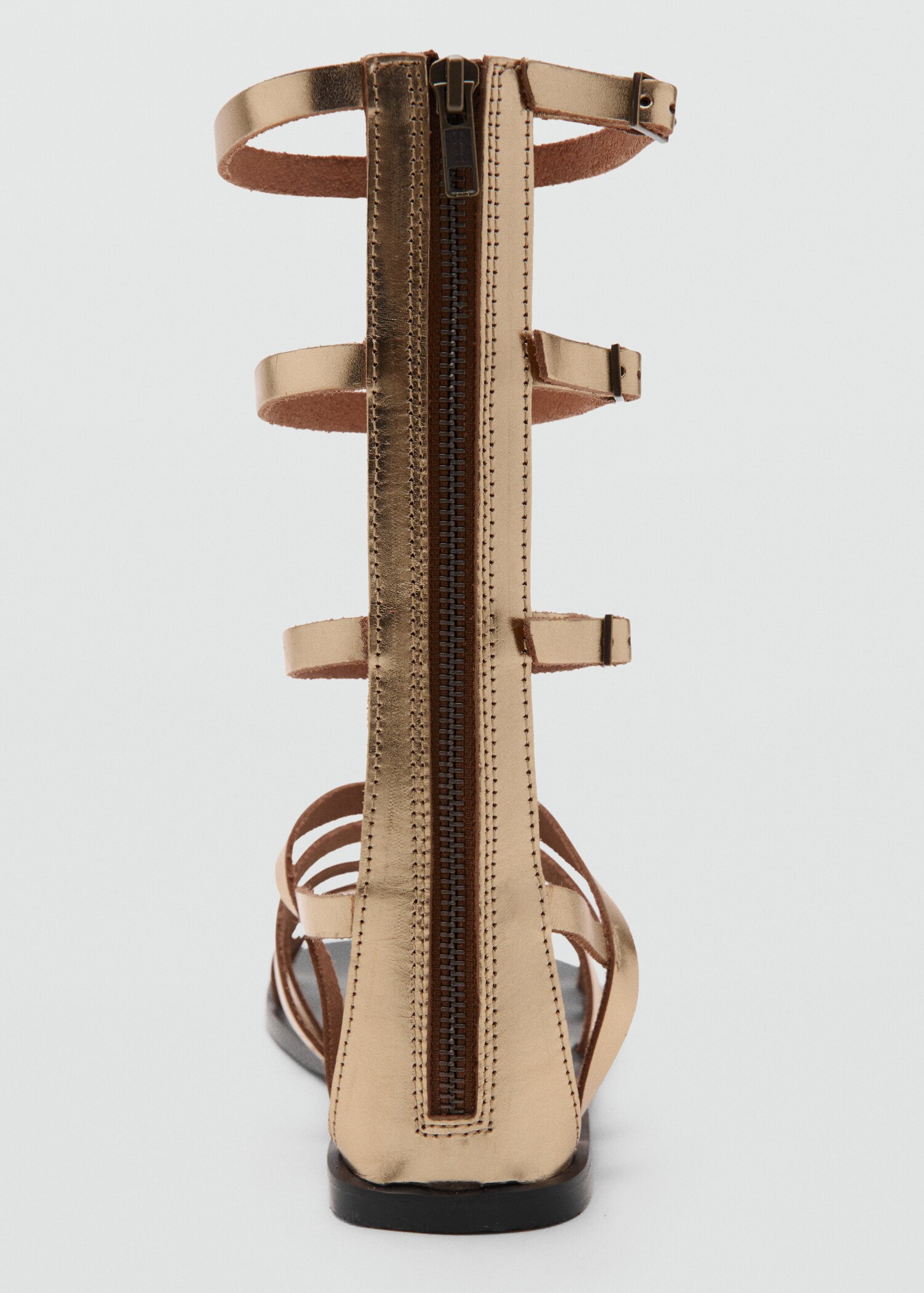 Metallic leather Roman sandals - Details of the article 3