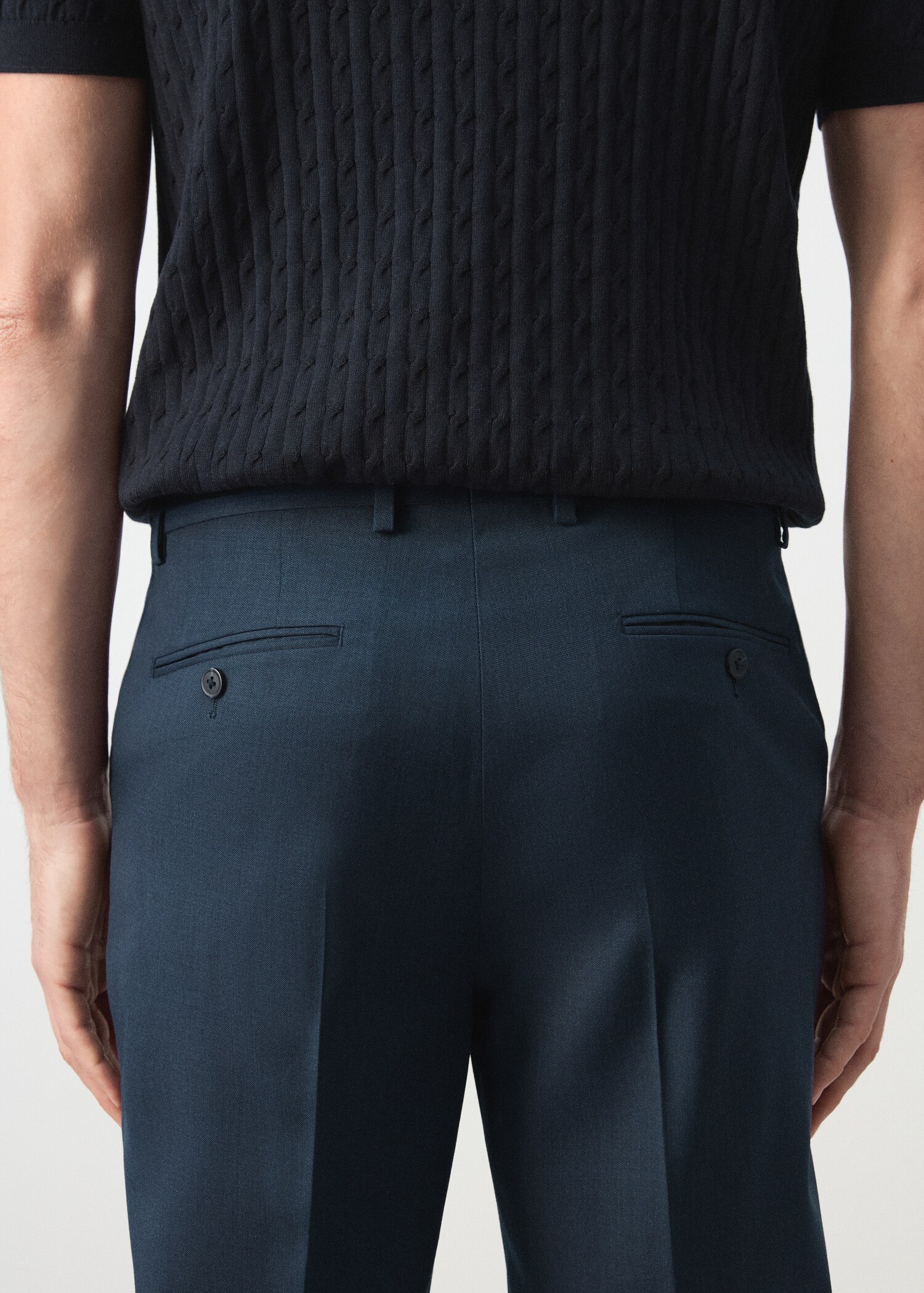 Turin 100% wool suit trousers - Details of the article 6