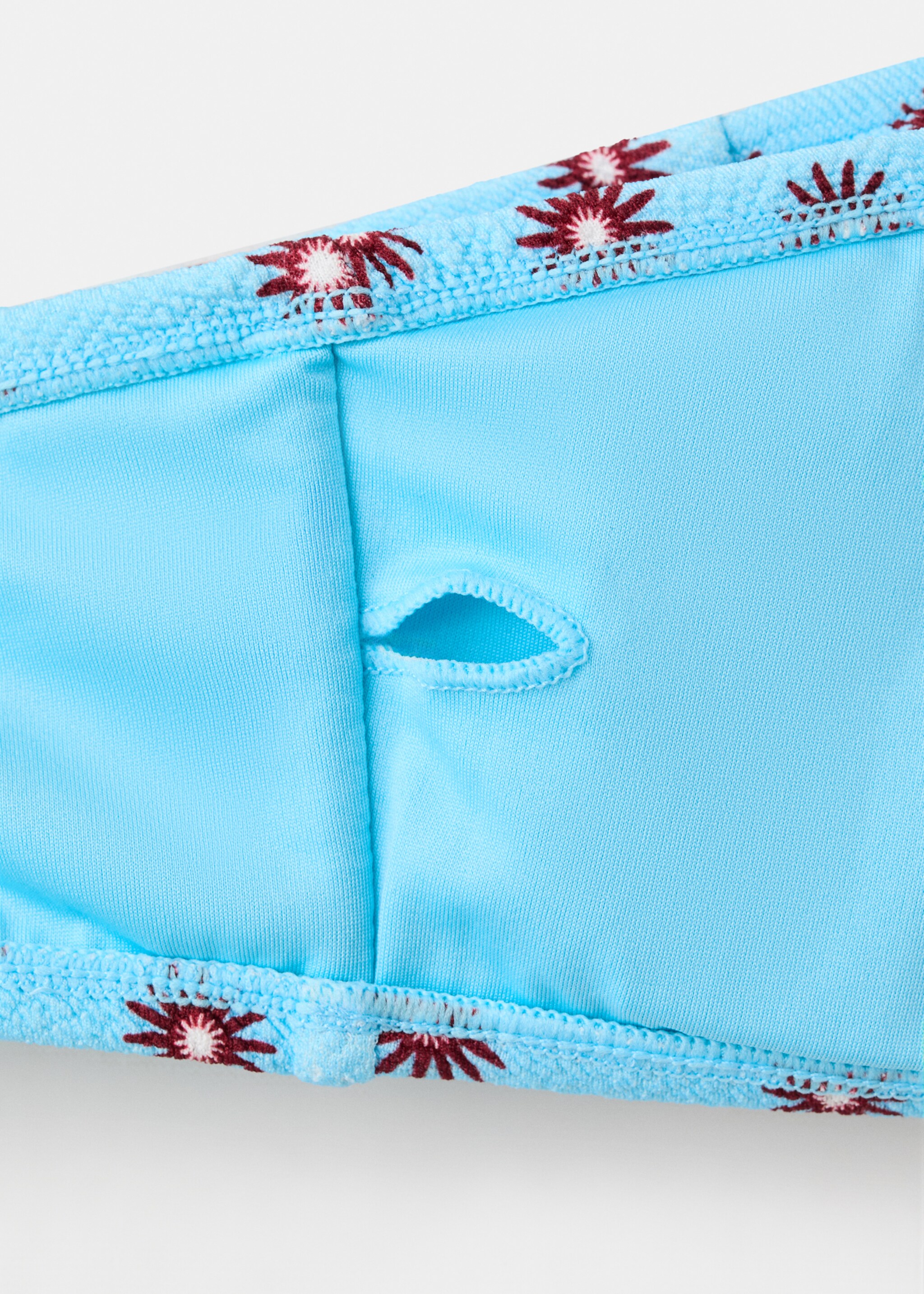 Asymmetric bikini with mid-rise bottoms - Details of the article 0, Blue. Ref: 27035952-00.