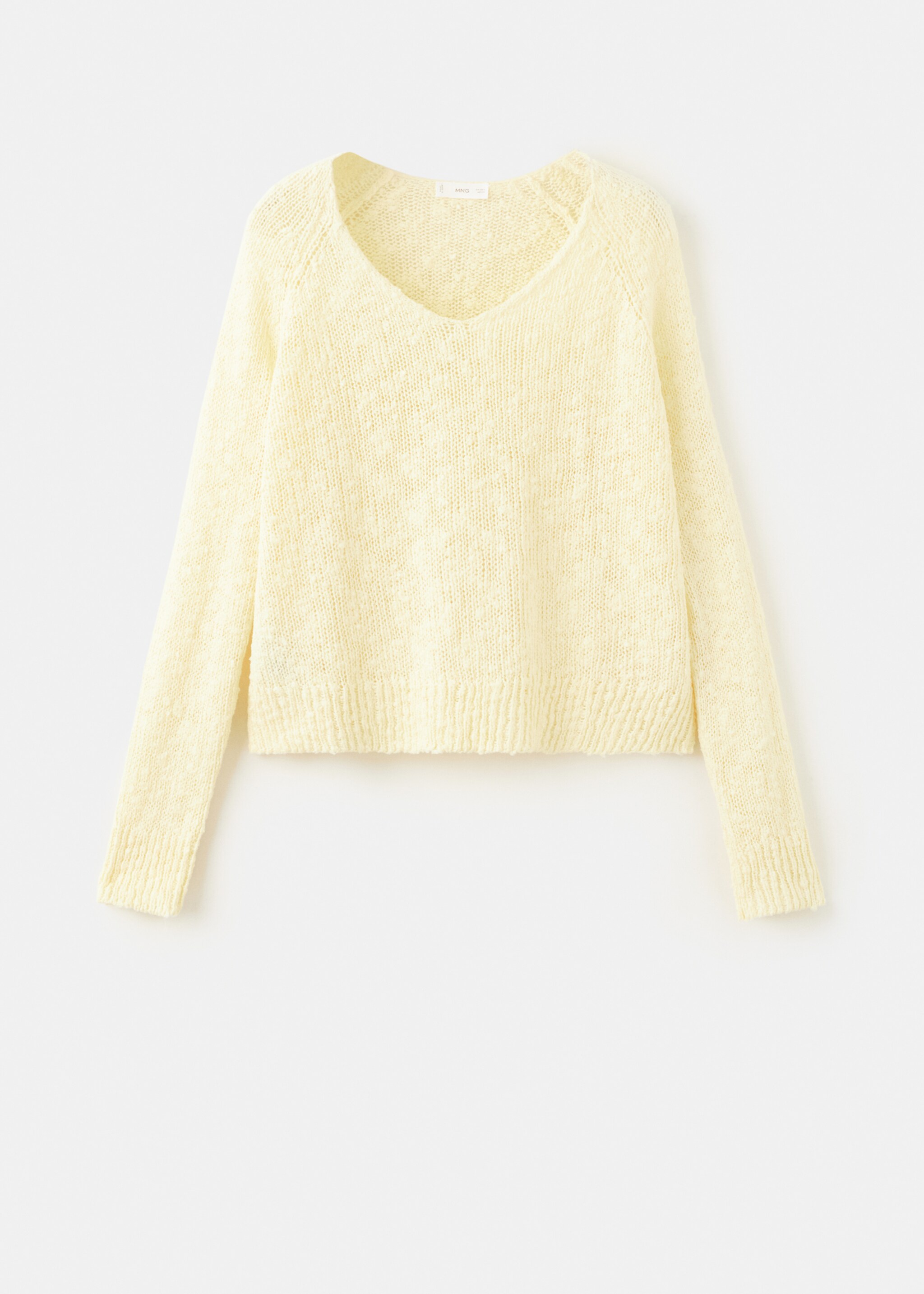 بلوفر حياكة رفيعة - منتج دون نموذج, أصفر. Ref: 27035956-00.