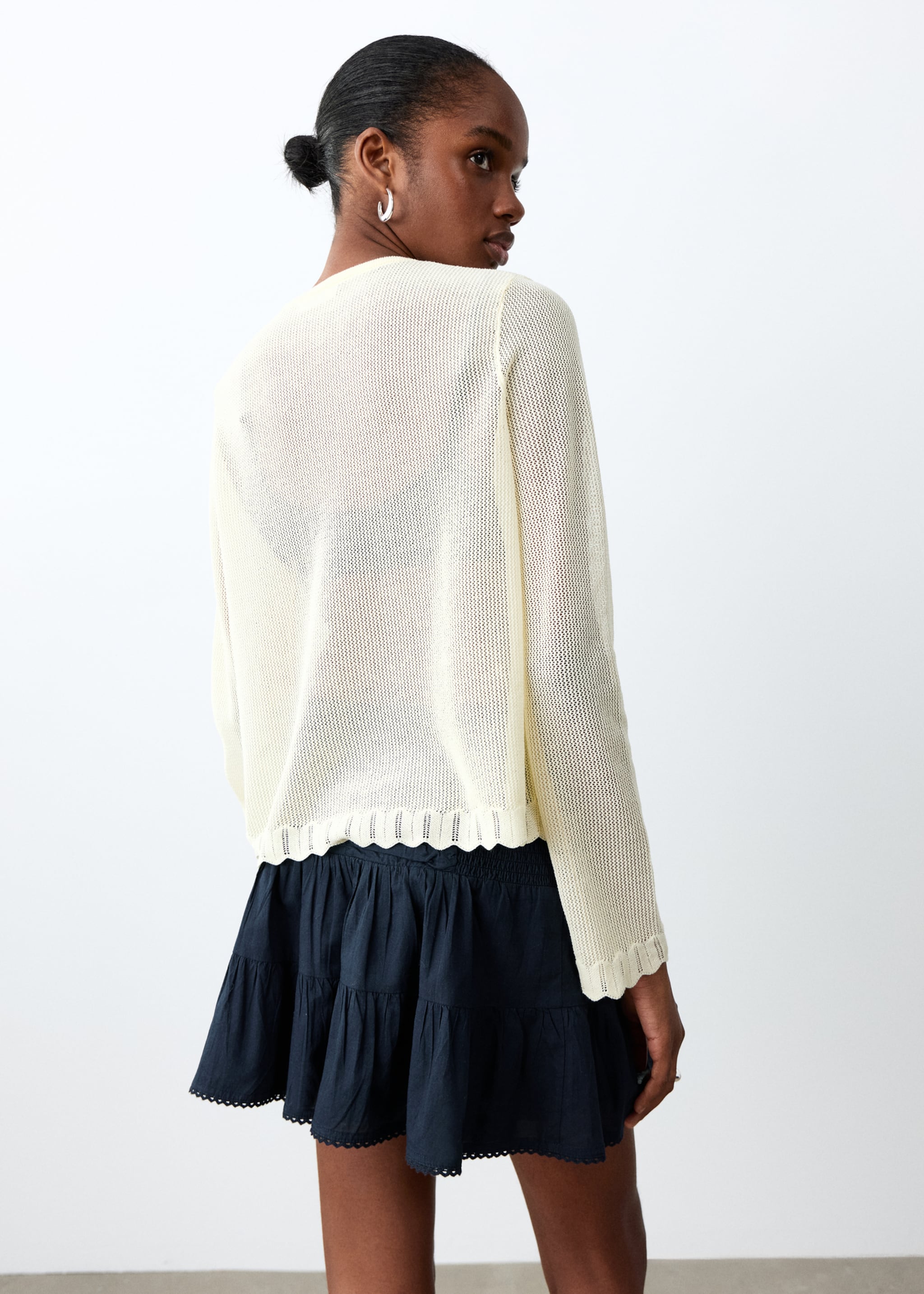 Shell basket bag - Reverse of the article, Navy. Ref: 27035957-00.