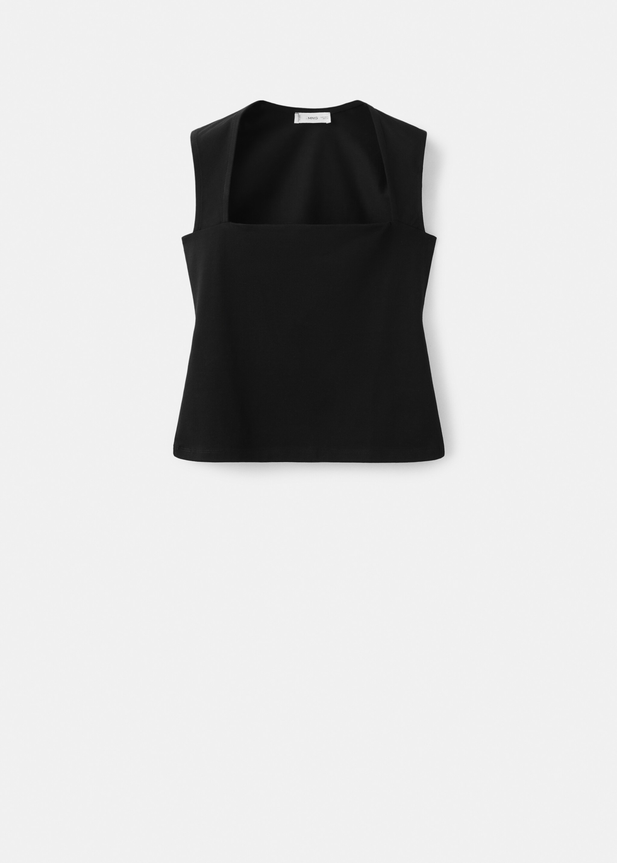 Top entallado tirantes anchos - Artículo sin modelo, Negro. Ref: 27035963-00.