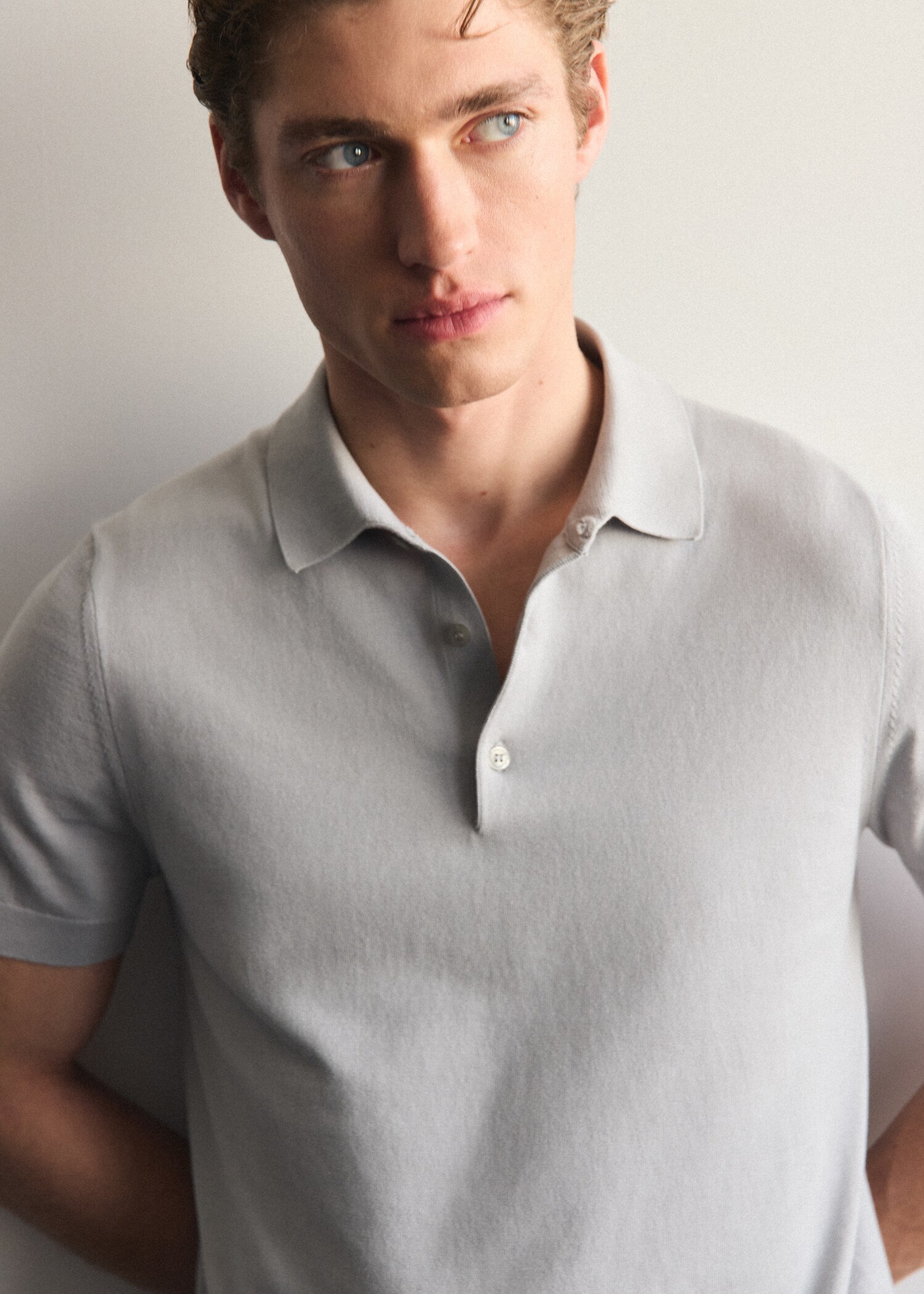 100% cotton fine-knit polo shirt - Details of the article 5