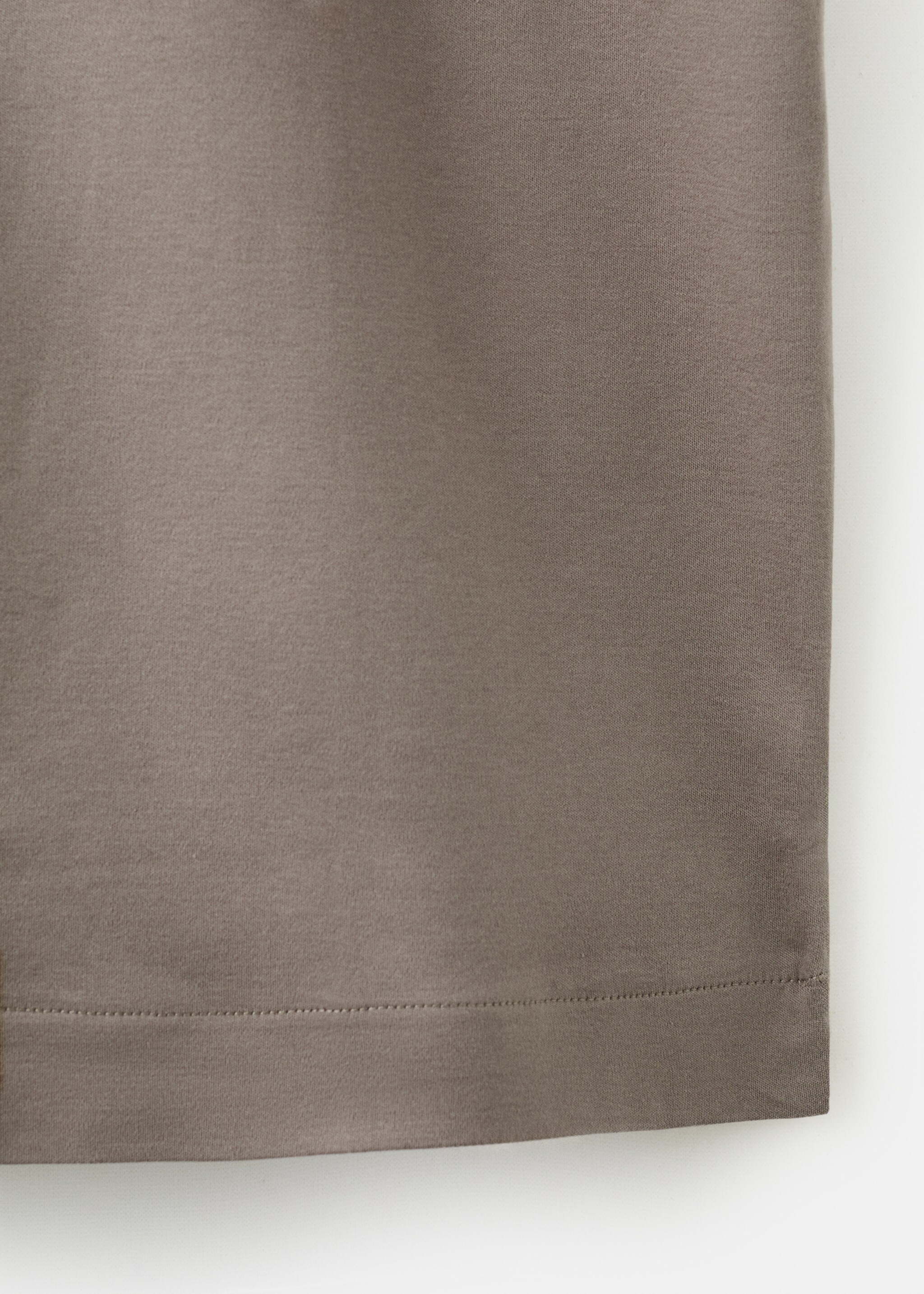 100% cotton fine-knit polo shirt - Details of the article 0, Medium Brown. Ref: 27035964-00.