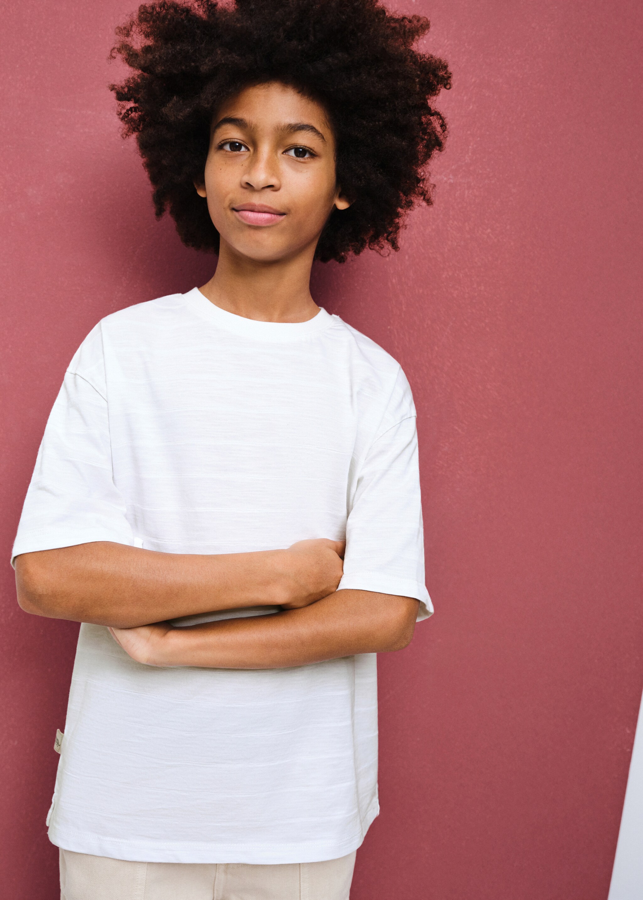 Cotton T-shirt - Medium plane, White. Ref: 27035966-00.