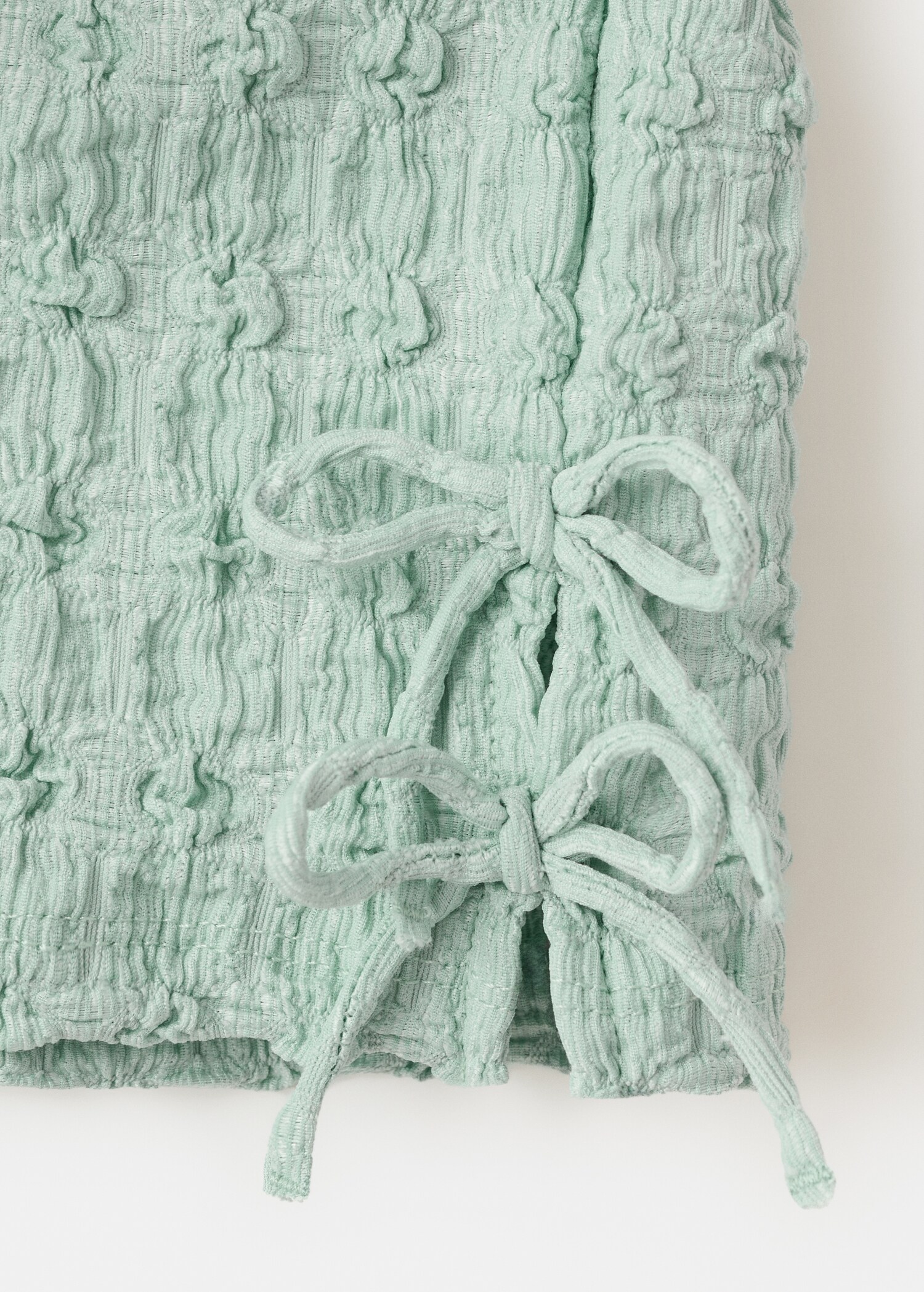 Bow textured T-shirt - Details of the article 8