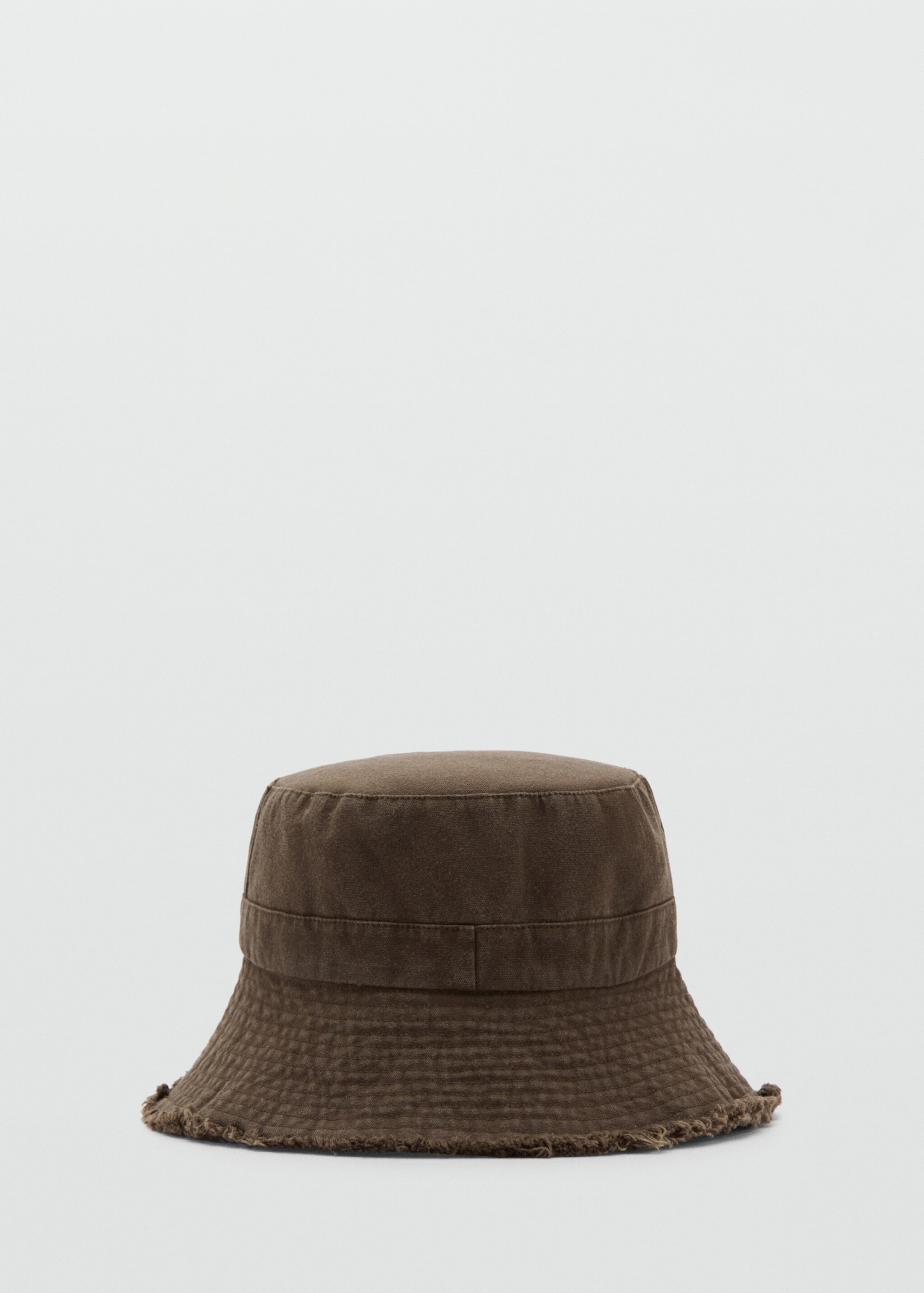 Frayed bucket hat - Article without model, Brown. Ref: 27035971-00.
