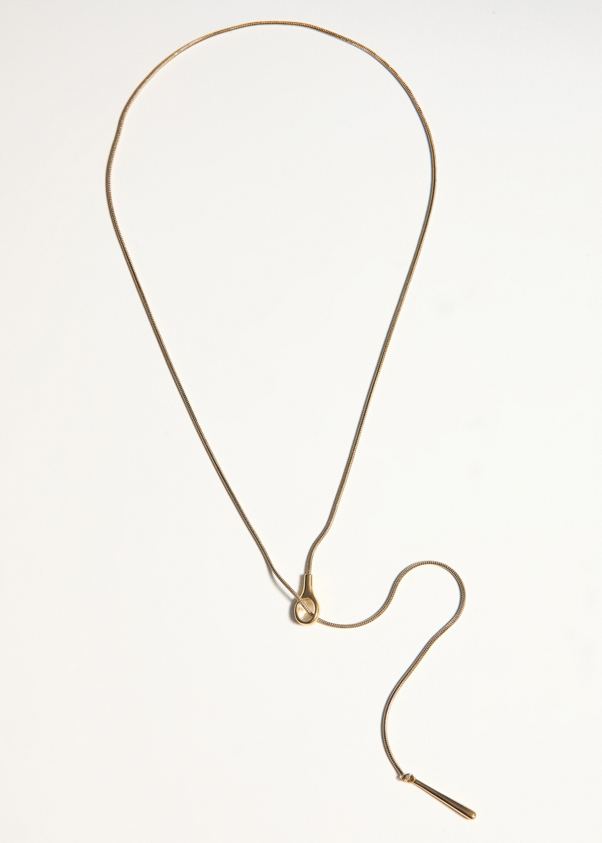 Metal pendant necklace - Details of the article 5, Gold. Ref: 27035976-00.