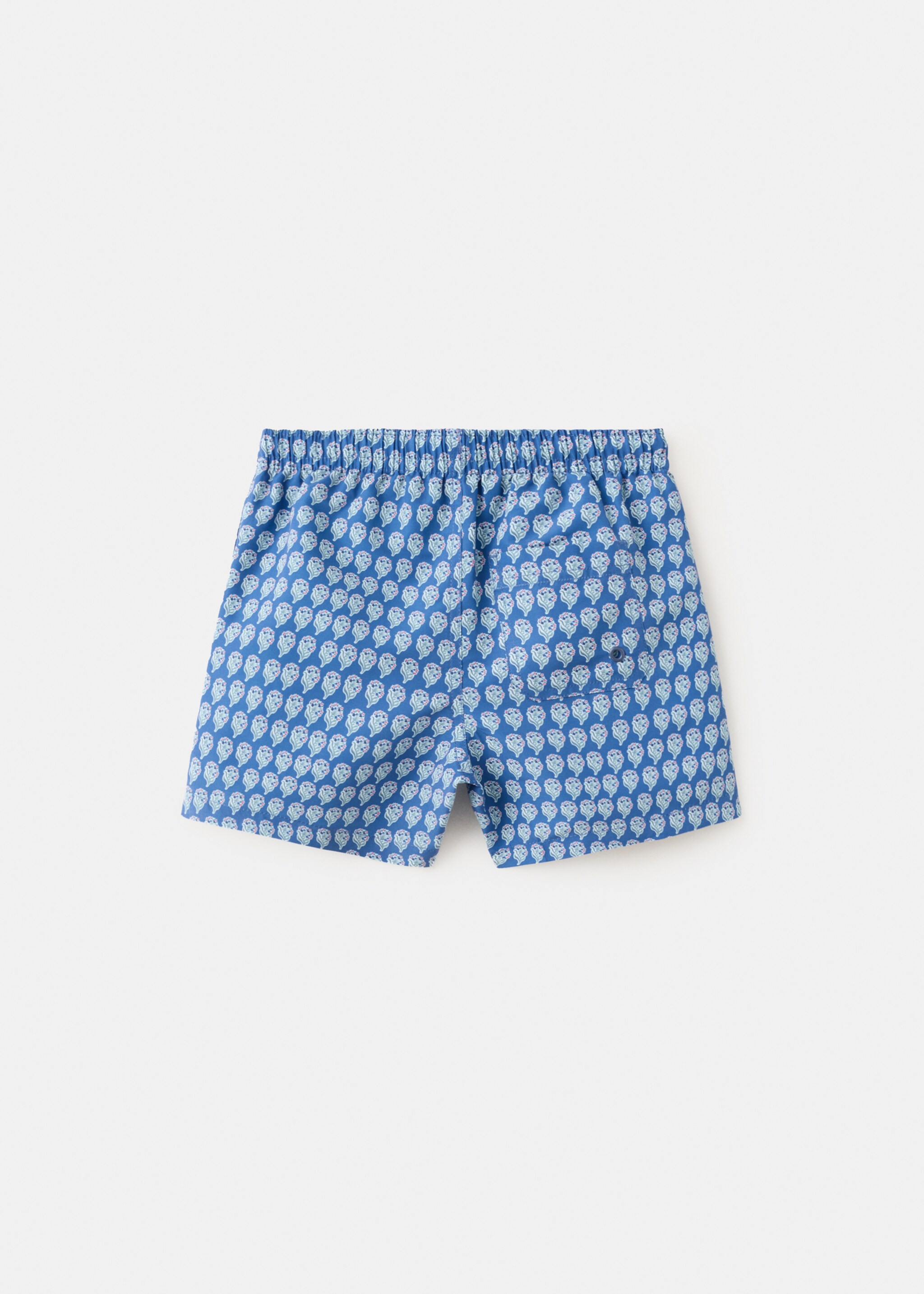 مايوه رسوم أزهار - الجهة الخلفية للمنتج, أزرق غامق. Ref: 27035985-00.