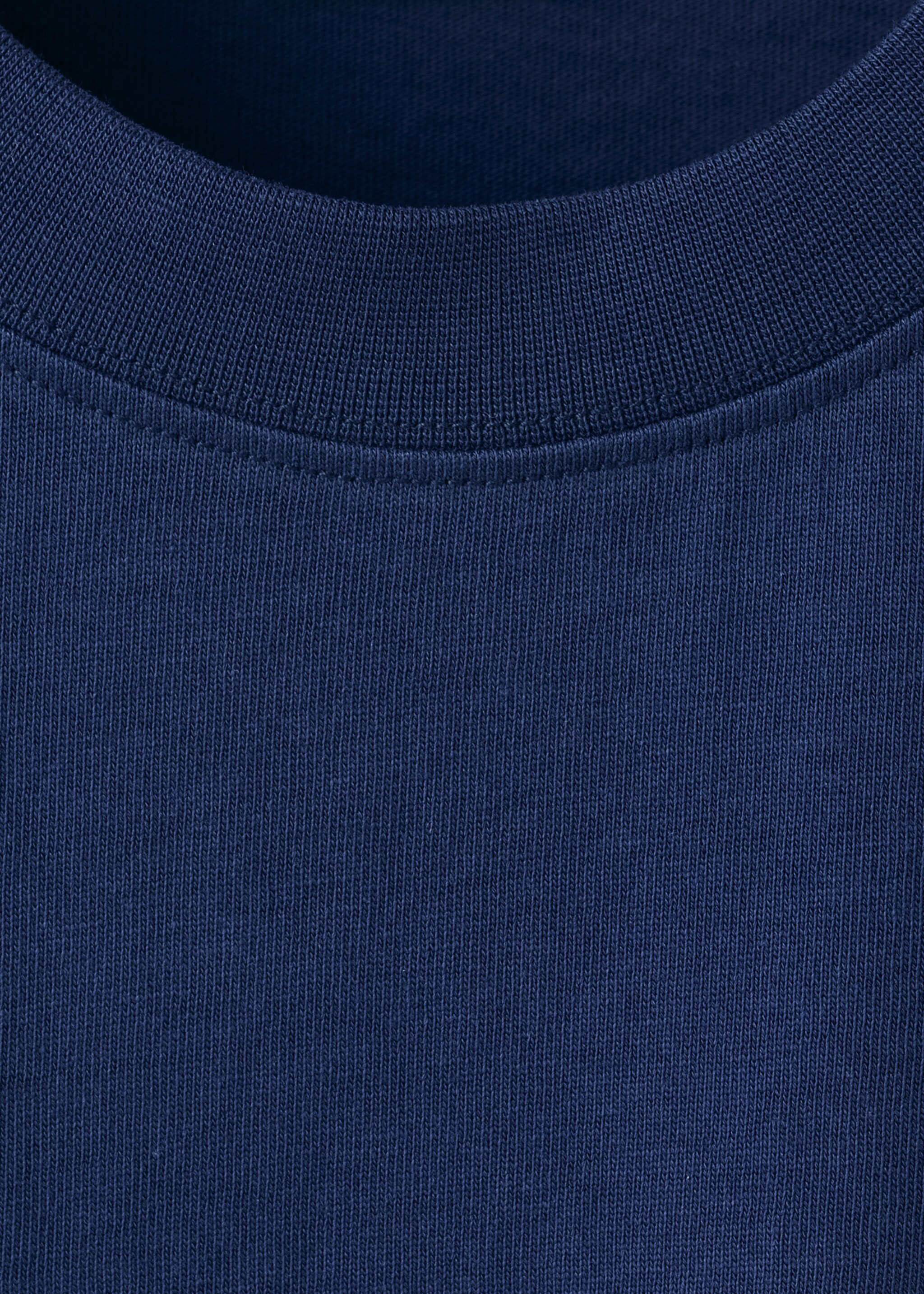 100% cotton t-shirt with printed text - Details of the article 0, Ink Blue. Ref: 27035991-00.