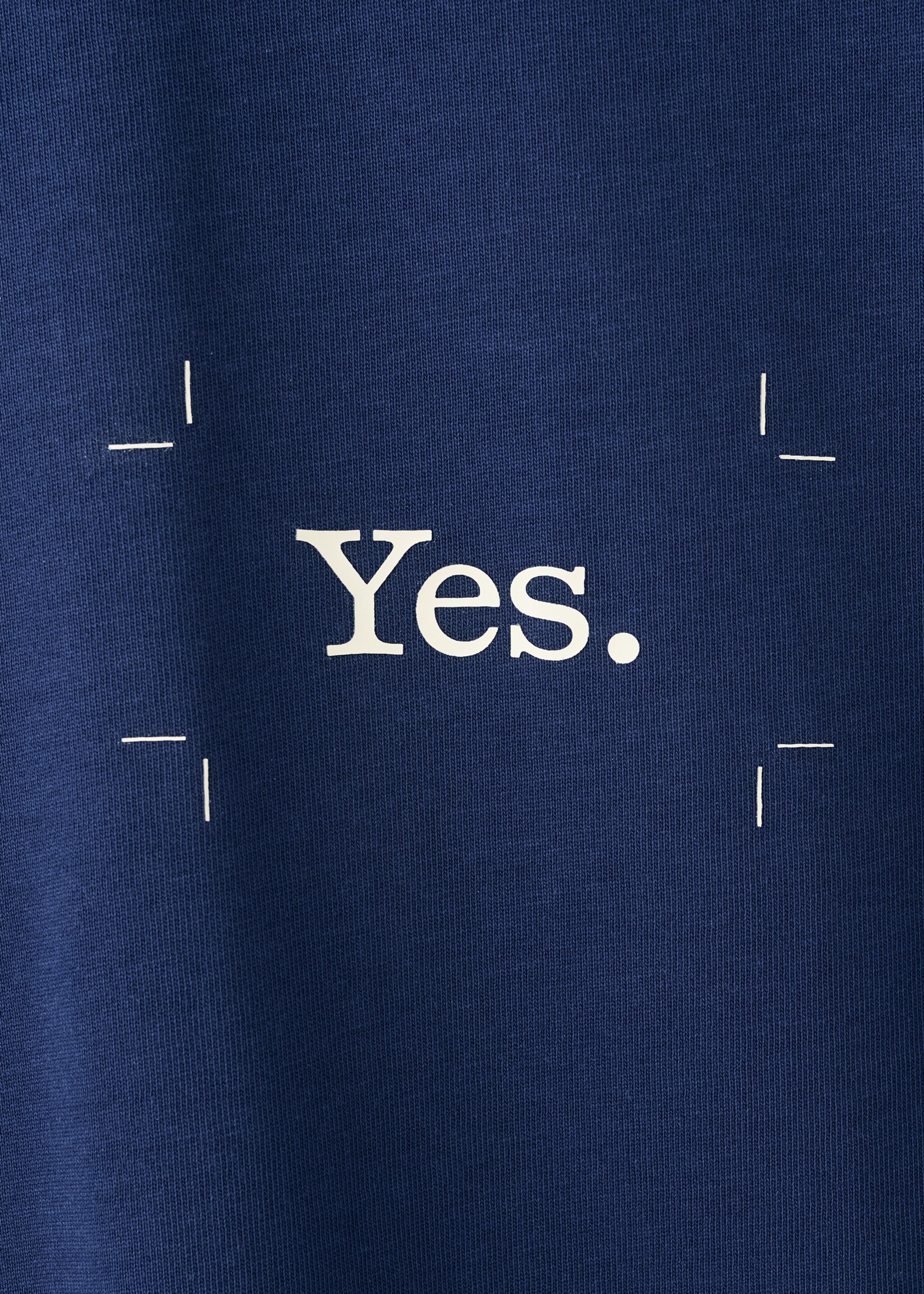 100% cotton t-shirt with printed text - Details of the article 8, Ink Blue. Ref: 27035991-00.