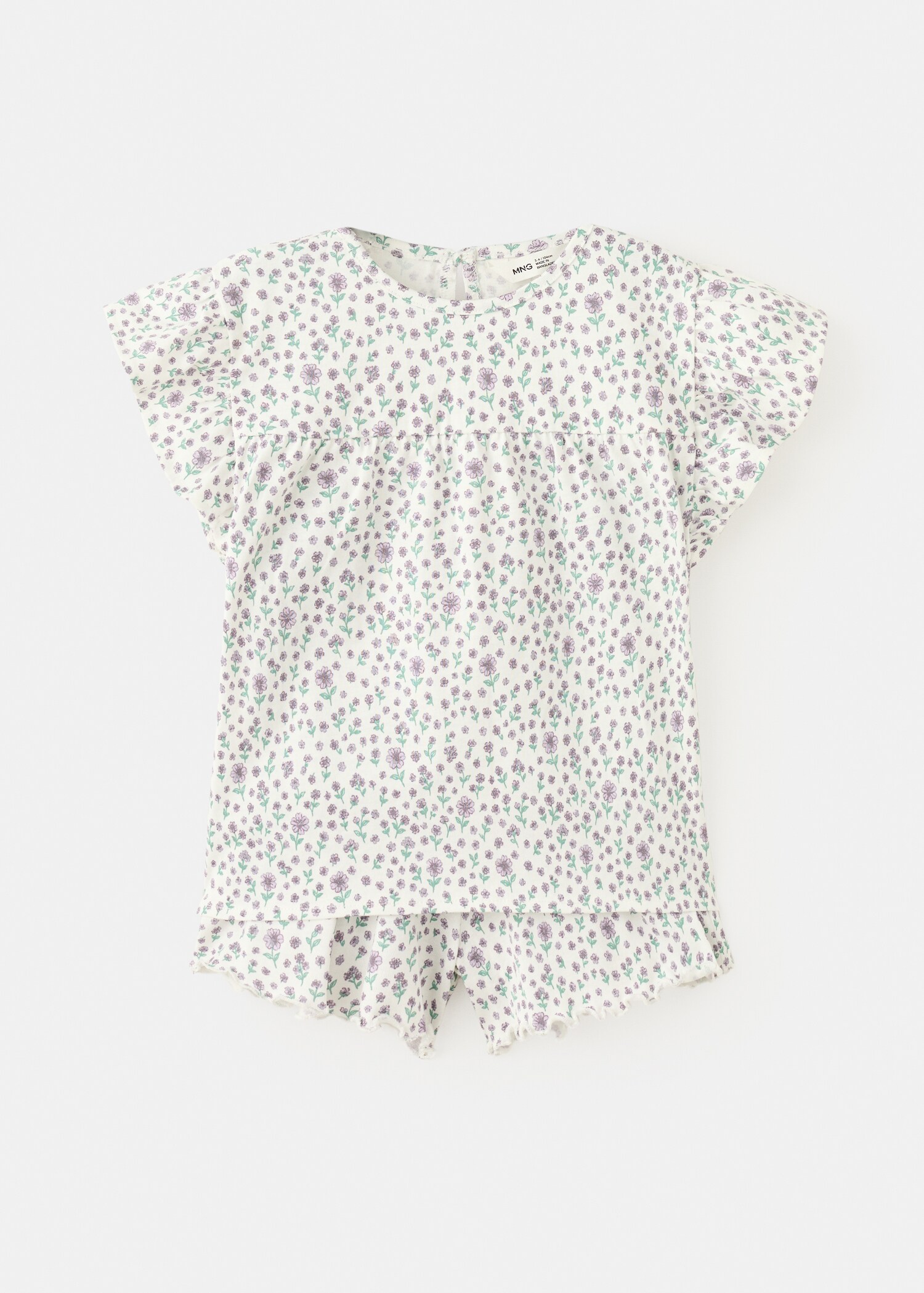 Pijama corto estampado floral - Artículo sin modelo