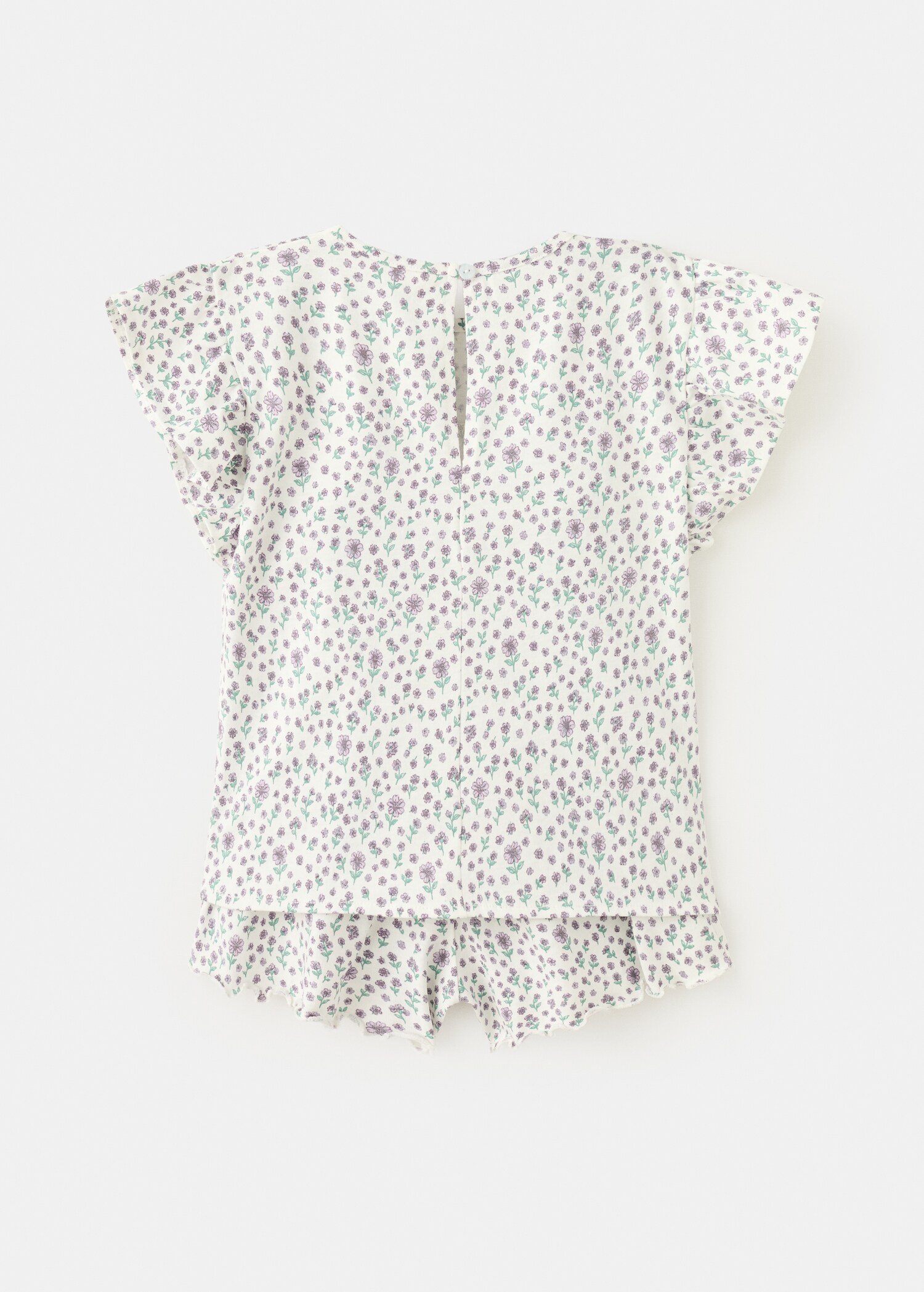Pijama corto estampado floral - Reverso del artículo