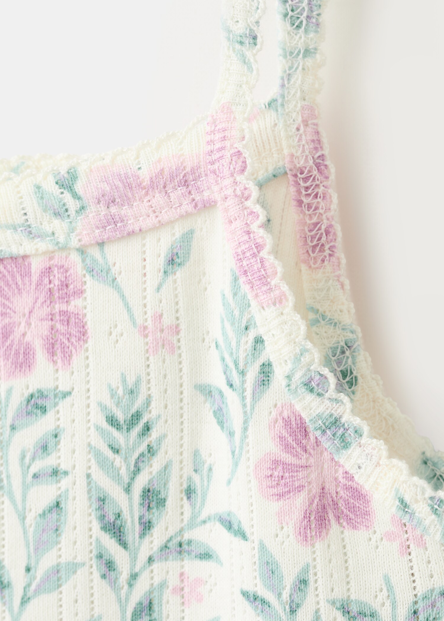 Pijama corto estampado floral - Detalle del artículo 0