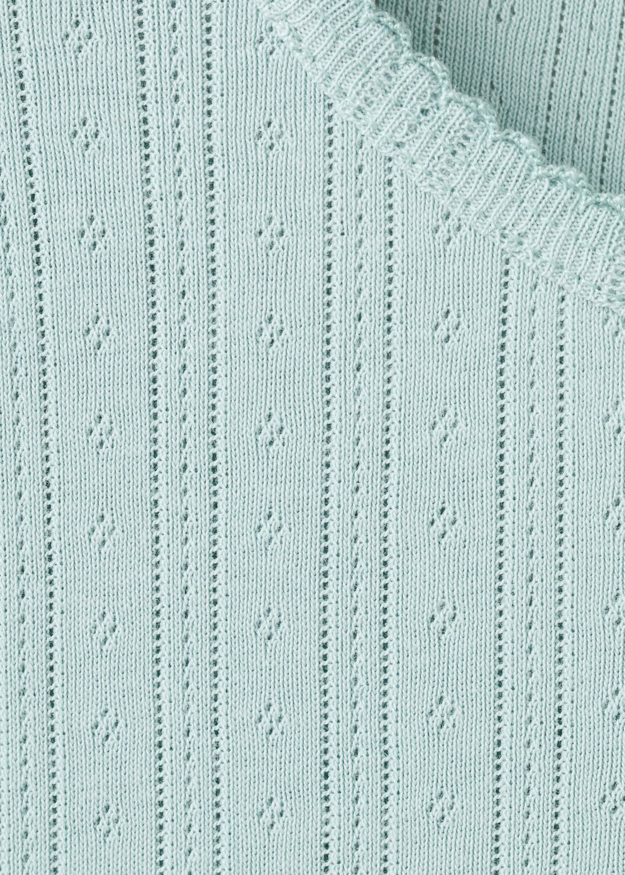 Short ribbed pyjama - Details of the article 0, Aqua Green. Ref: 27035994-00.