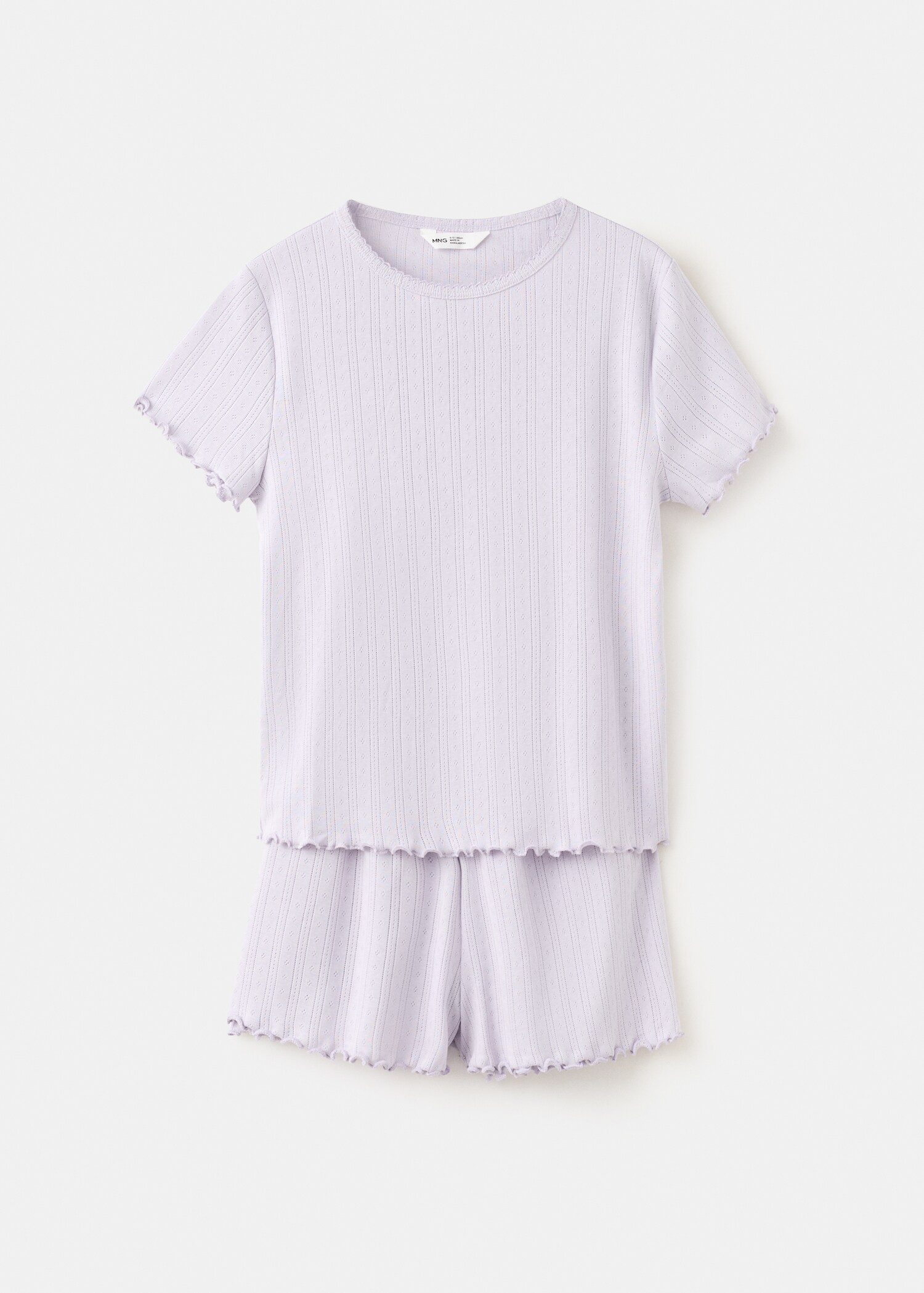 Short ribbed pyjama - Article without model