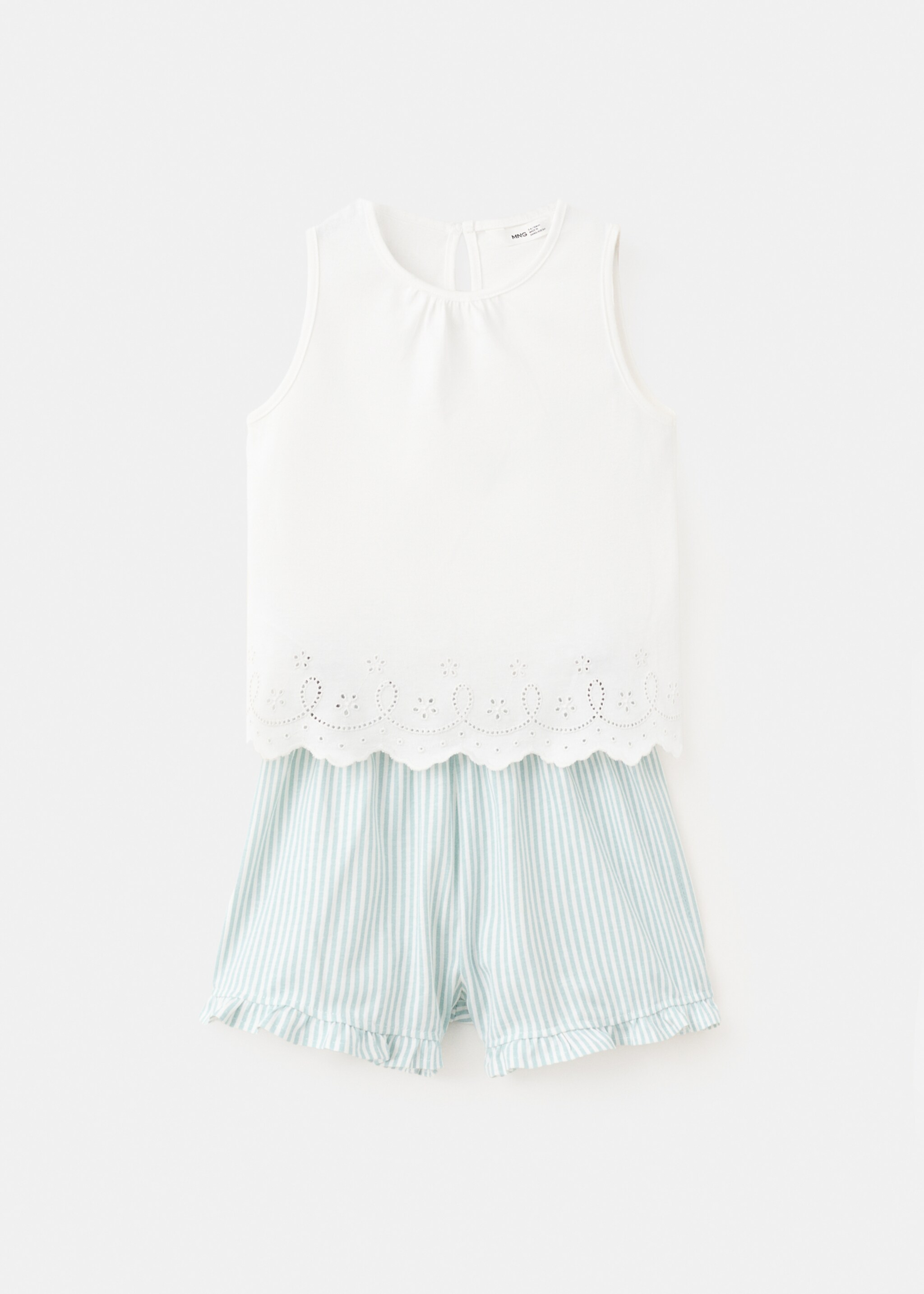 Short pyjama set - Article without model, Off White. Ref: 27035995-00.