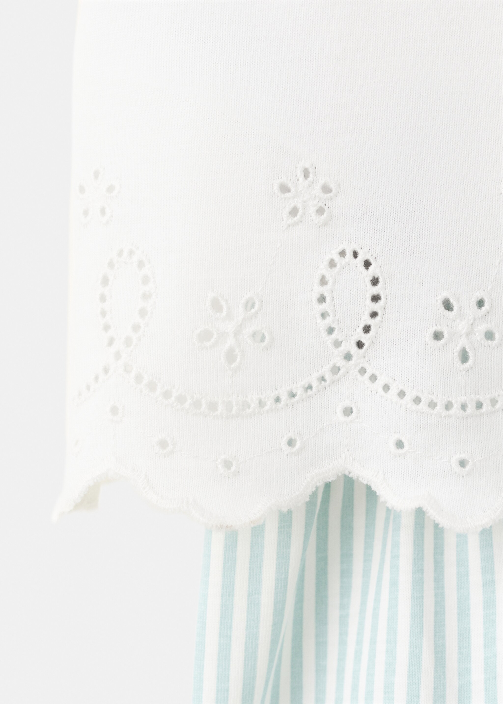 Short pyjama set - Details of the article 8, Off White. Ref: 27035995-00.