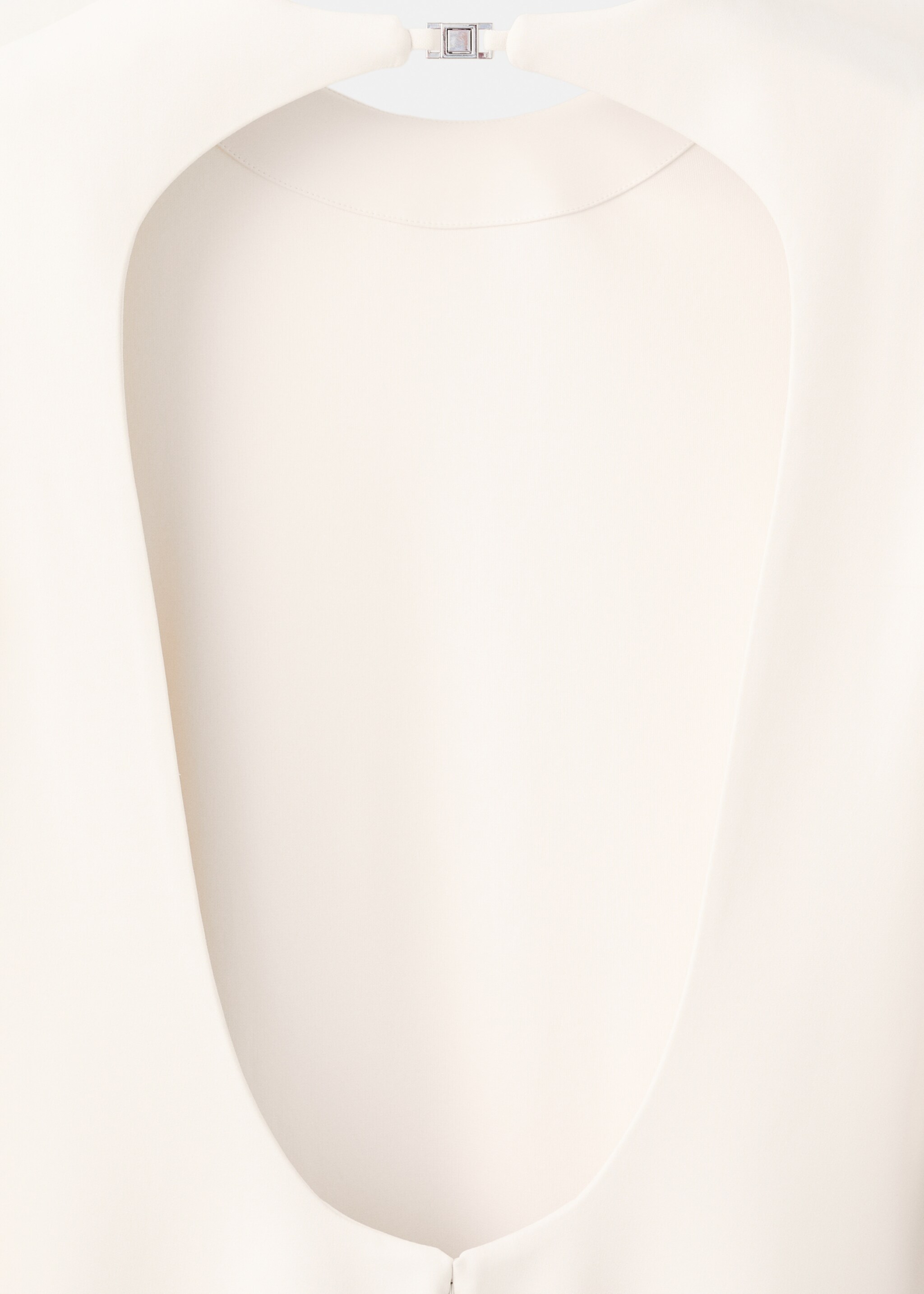 Vestido espalda abierta puños flores - Detalle del artículo 0, Crudo. Ref: 27035996-00.