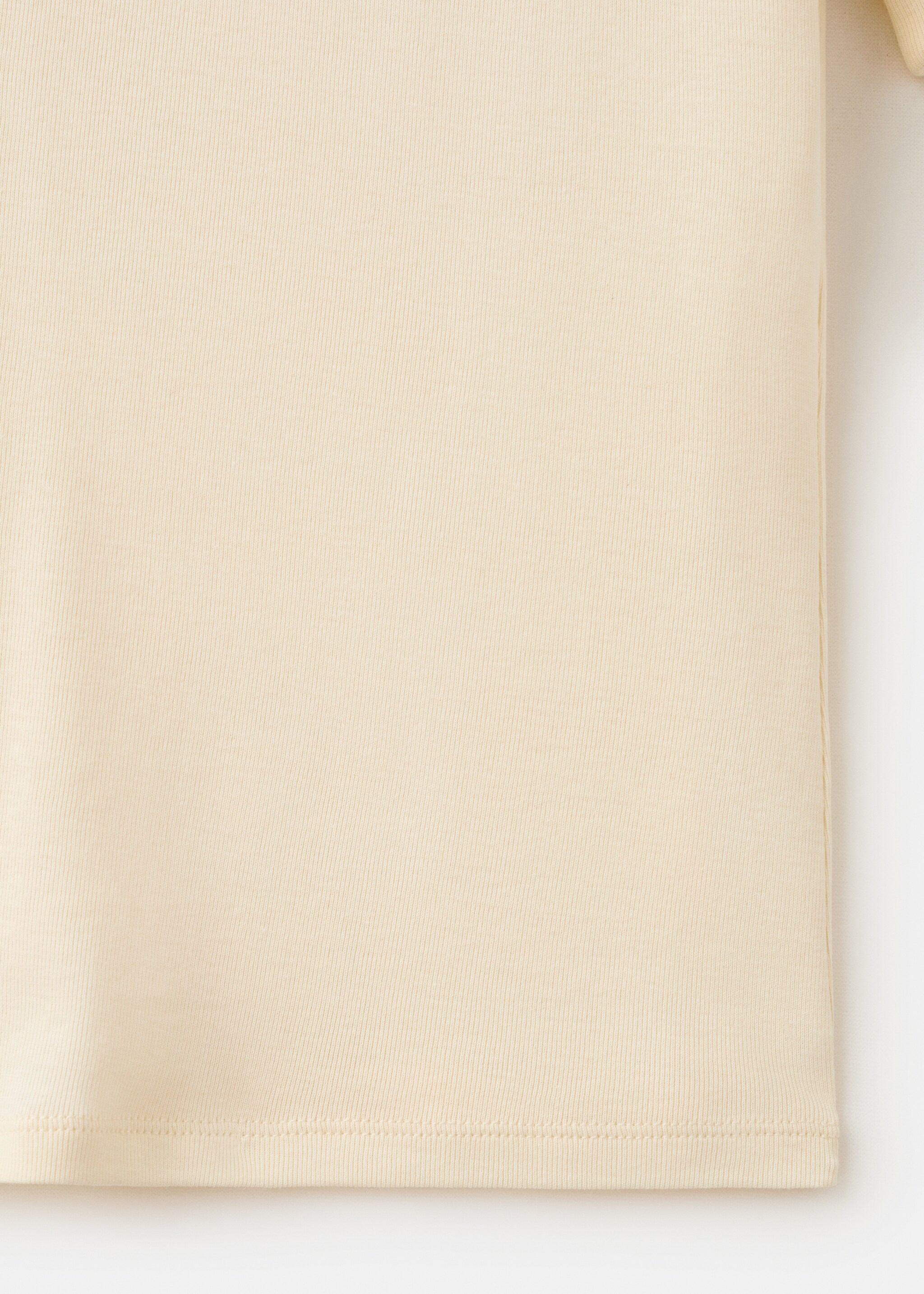 T-shirt manches courtes cintré - Détail de l'article 0, Blanc cassé. Ref: 27035998-00.