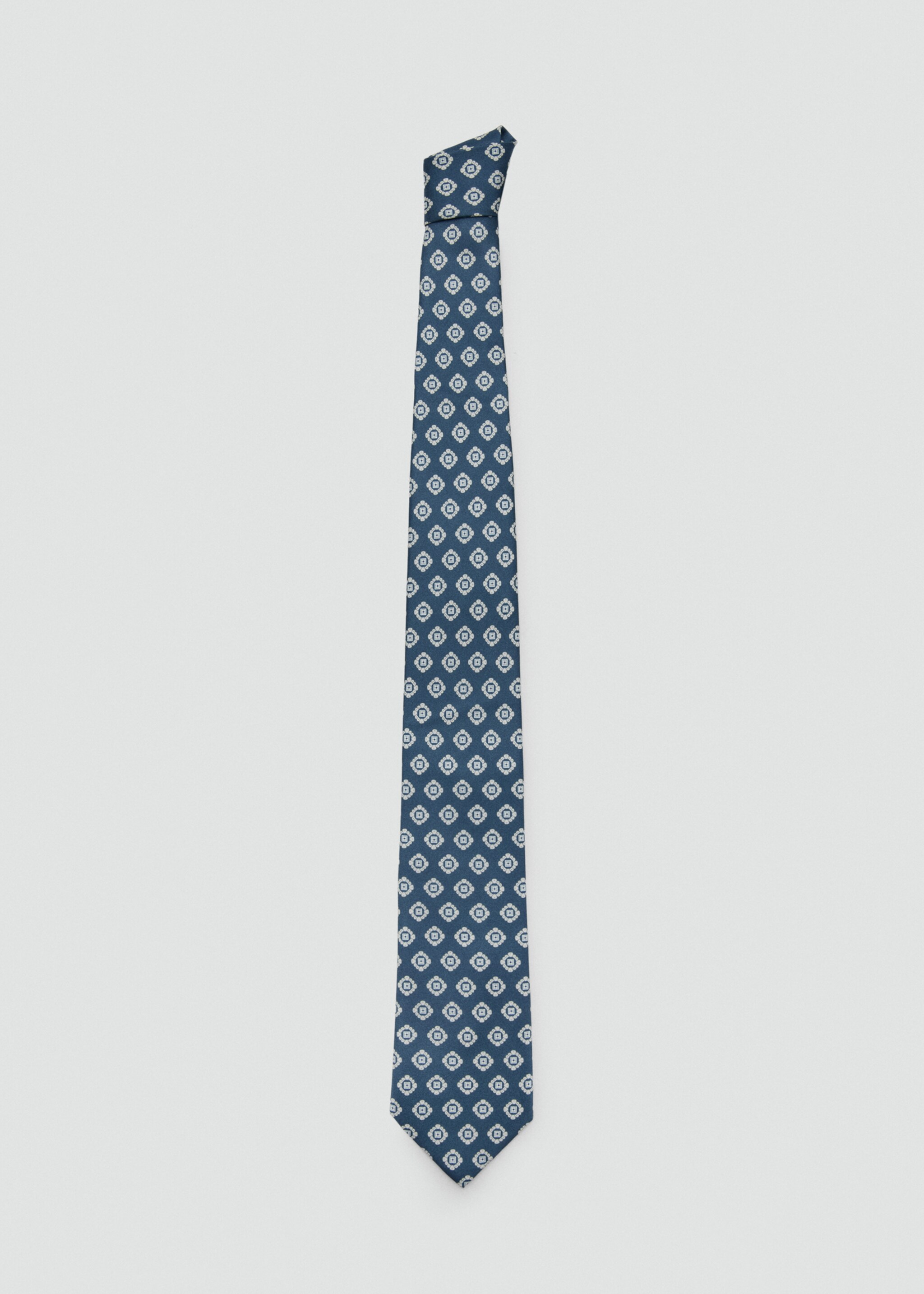 Corbata 100% seda estampado - Artículo sin modelo, Azul marino. Ref: 27036001-00.