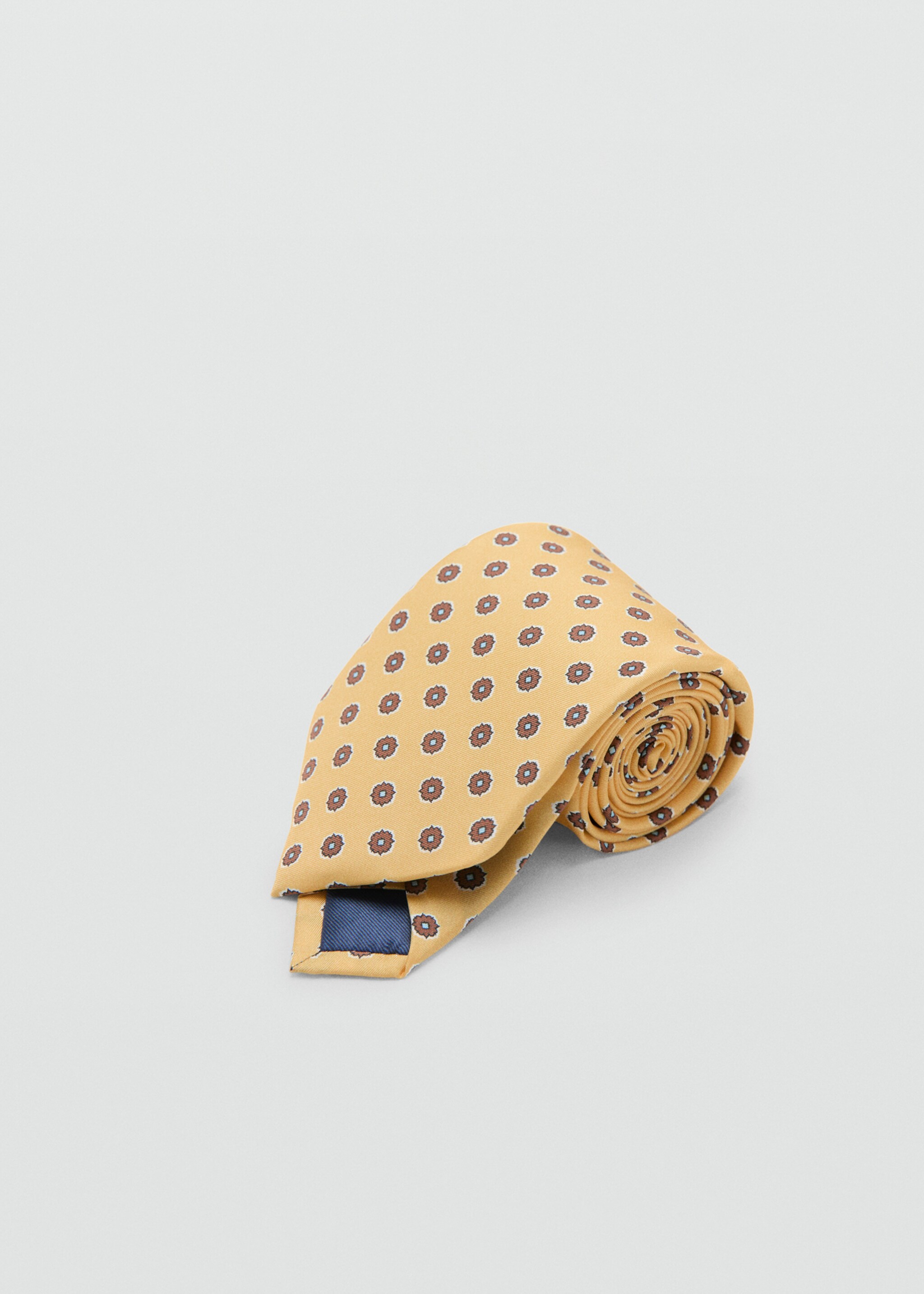 100% silk patterned tie - Medium plane