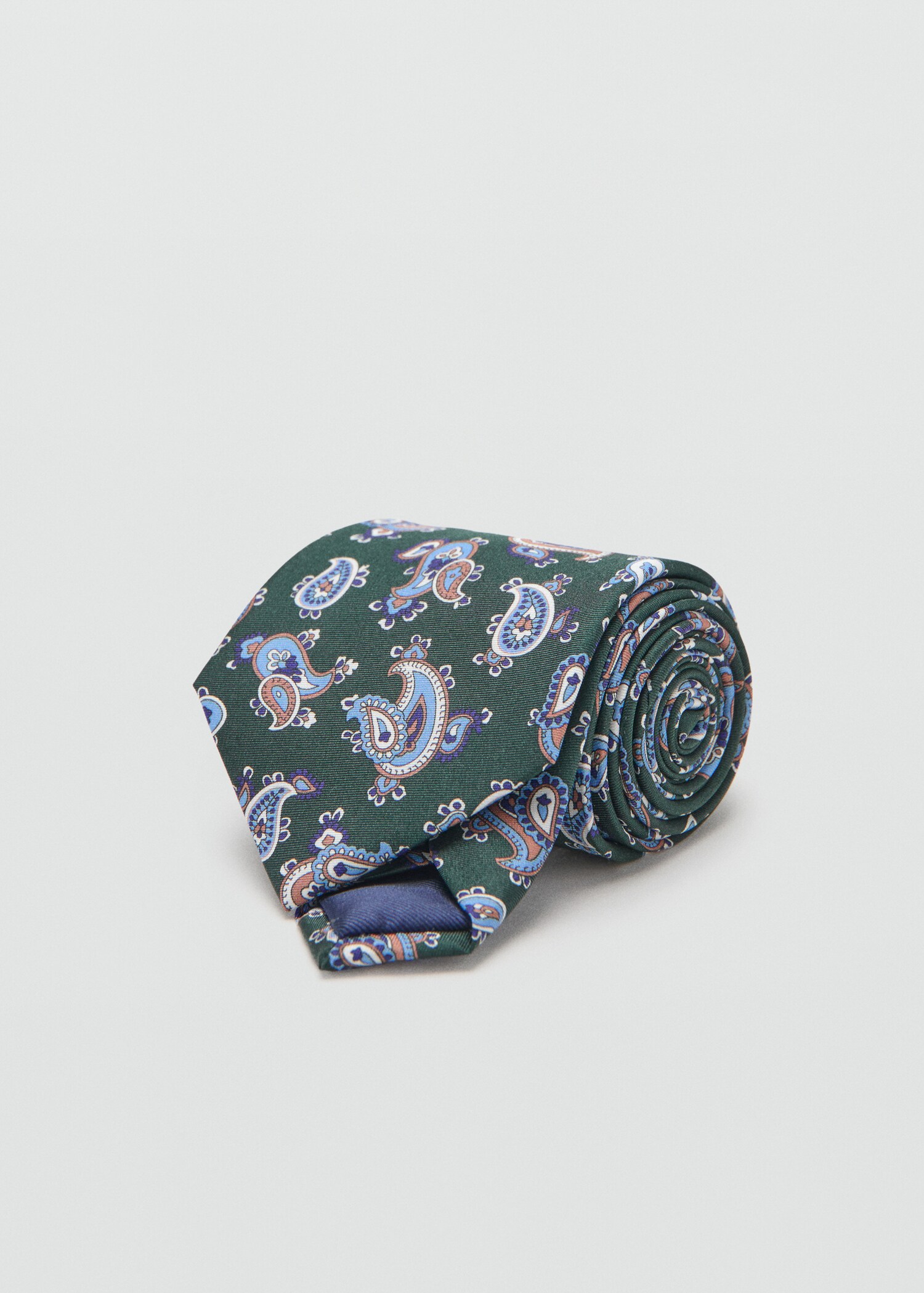 100% silk paisley print tie - Medium plane