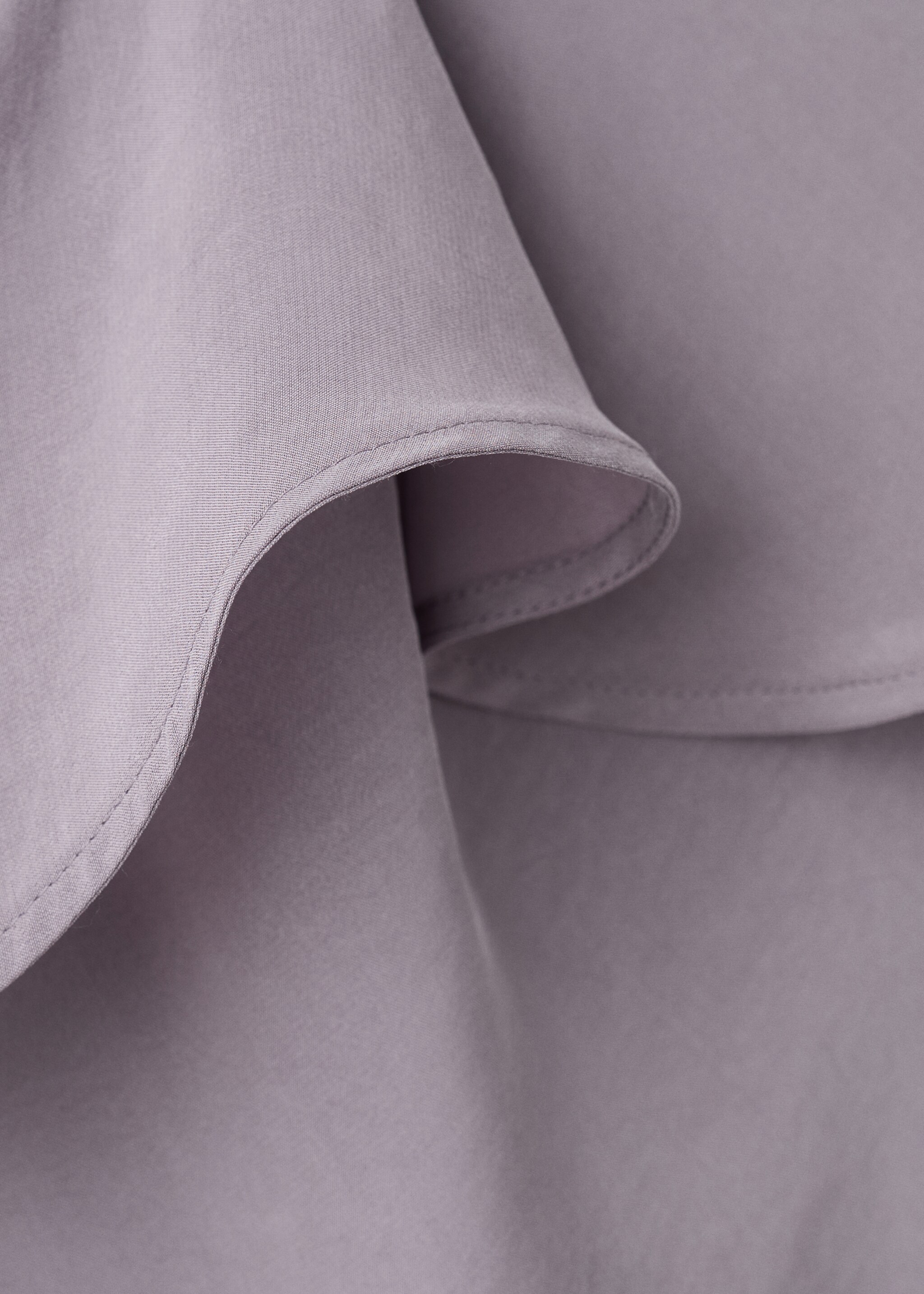 Long ruffled dress - Details of the article 8, Lilac. Ref: 27036004-00.