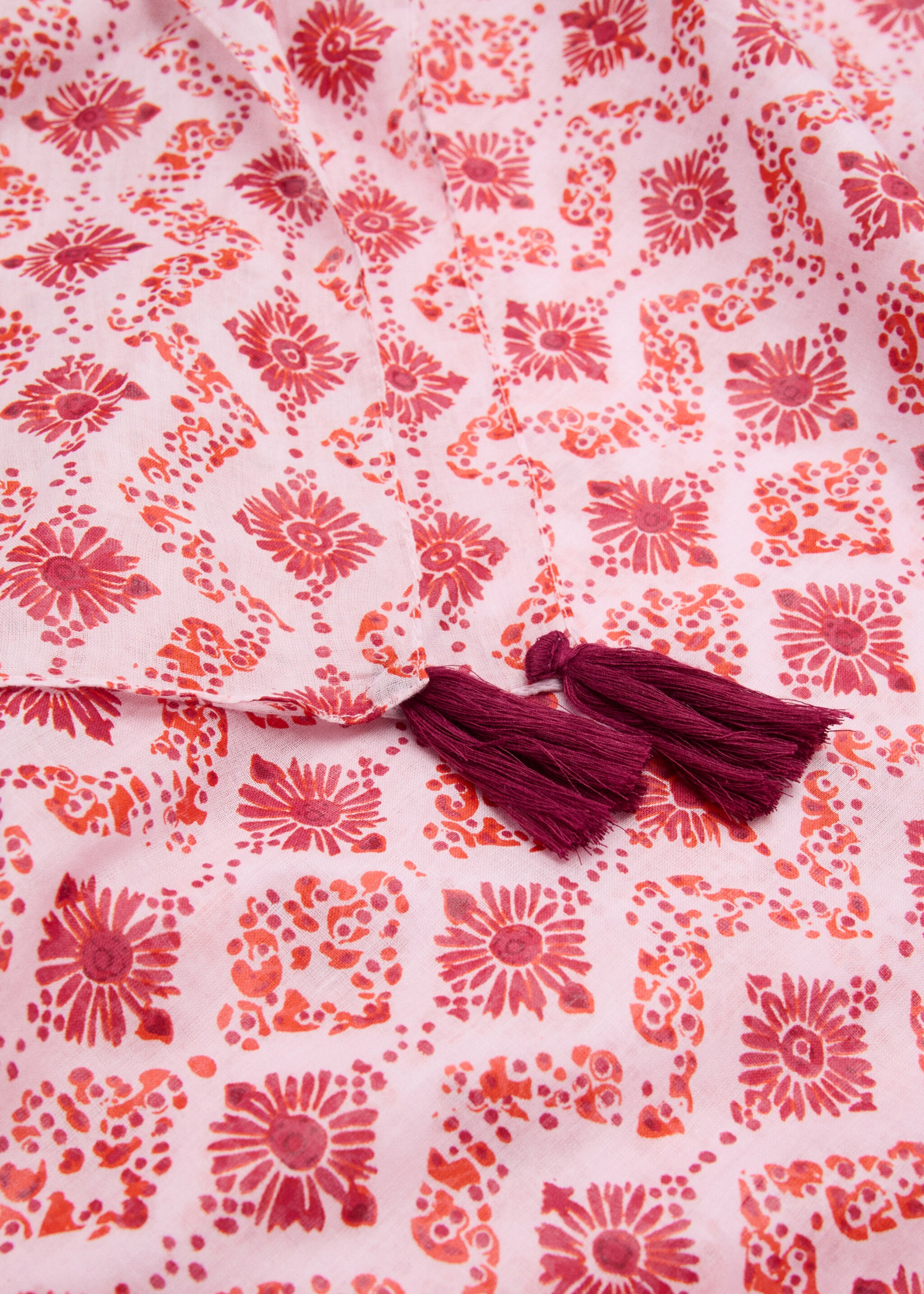 프린트 파레오 - 중간 평면도, 핑크. Ref: 27036338-00.