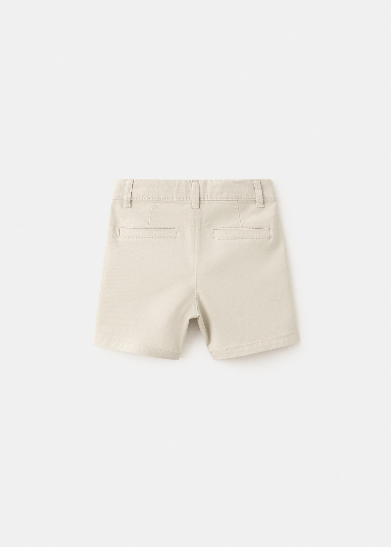 Bermudas rectas algodón - Reverso del artículo