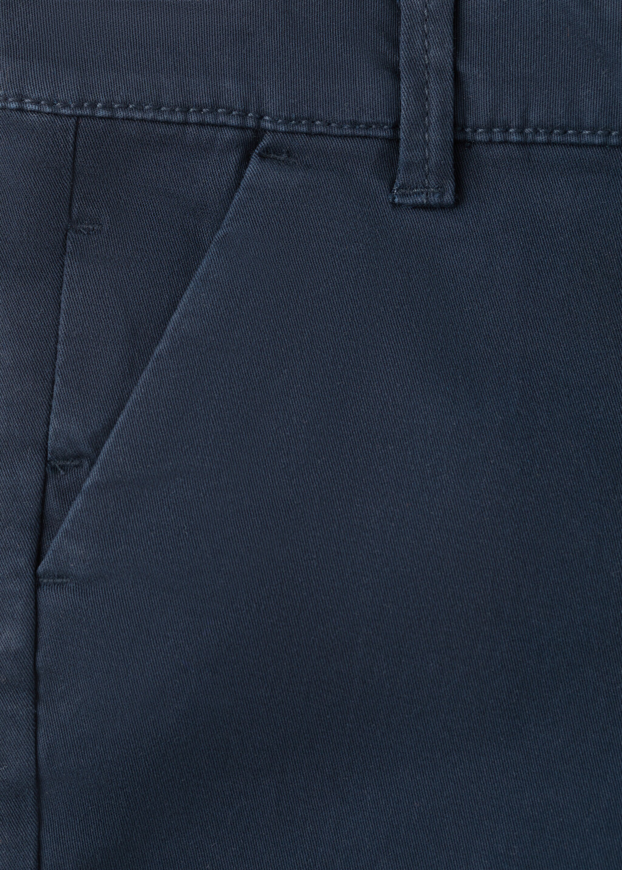 Bermudas rectas algodón - Detalle del artículo 8, Azul marino. Ref: 27036341-00.