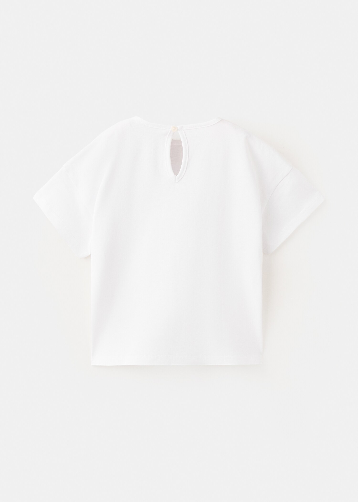 Cotton flower T-shirt - Reverse of the article