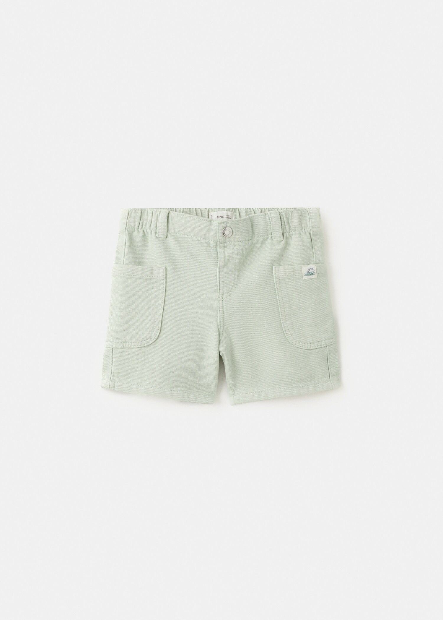Straight cotton Bermuda shorts - Article without model