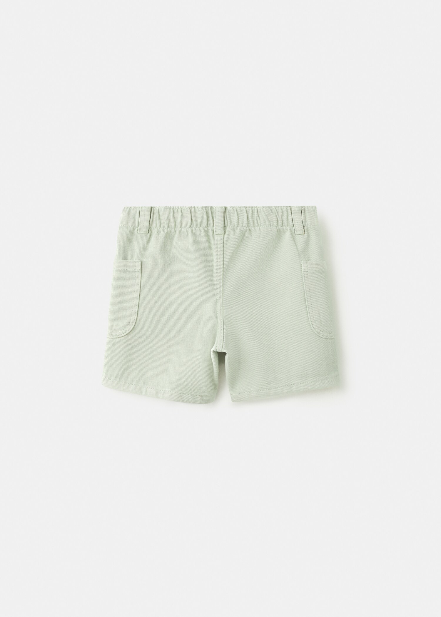 Straight cotton Bermuda shorts - Reverse of the article