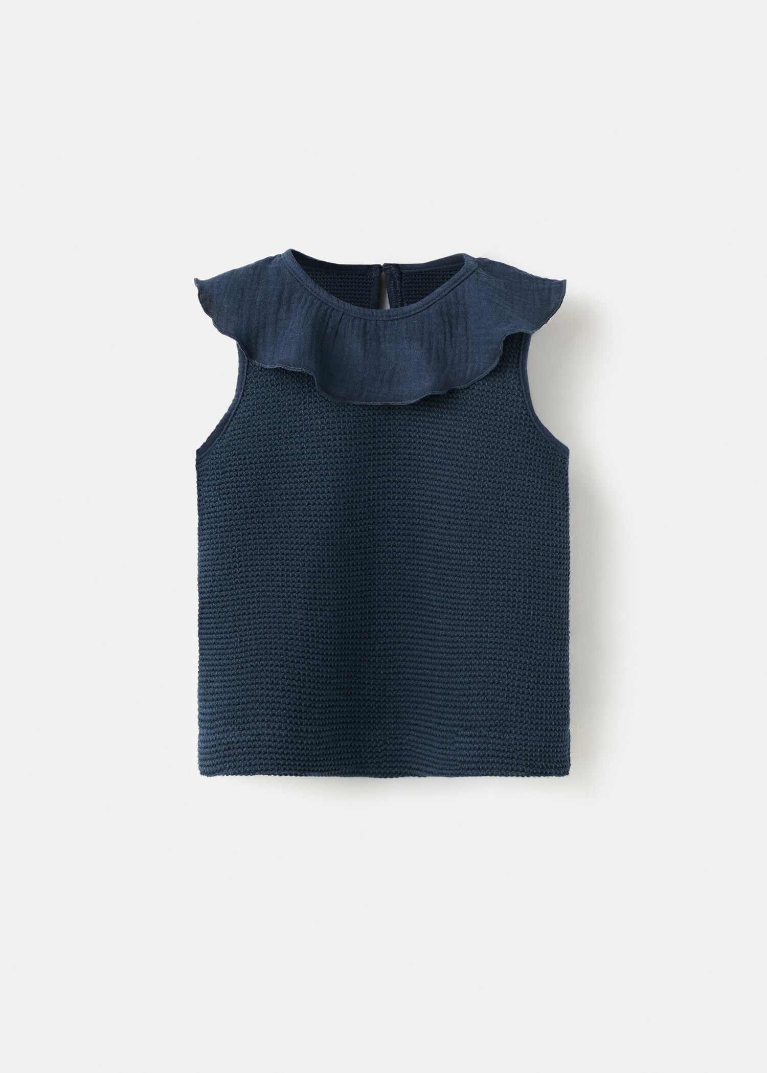 Babydoll collar cotton T-shirt - Article without model