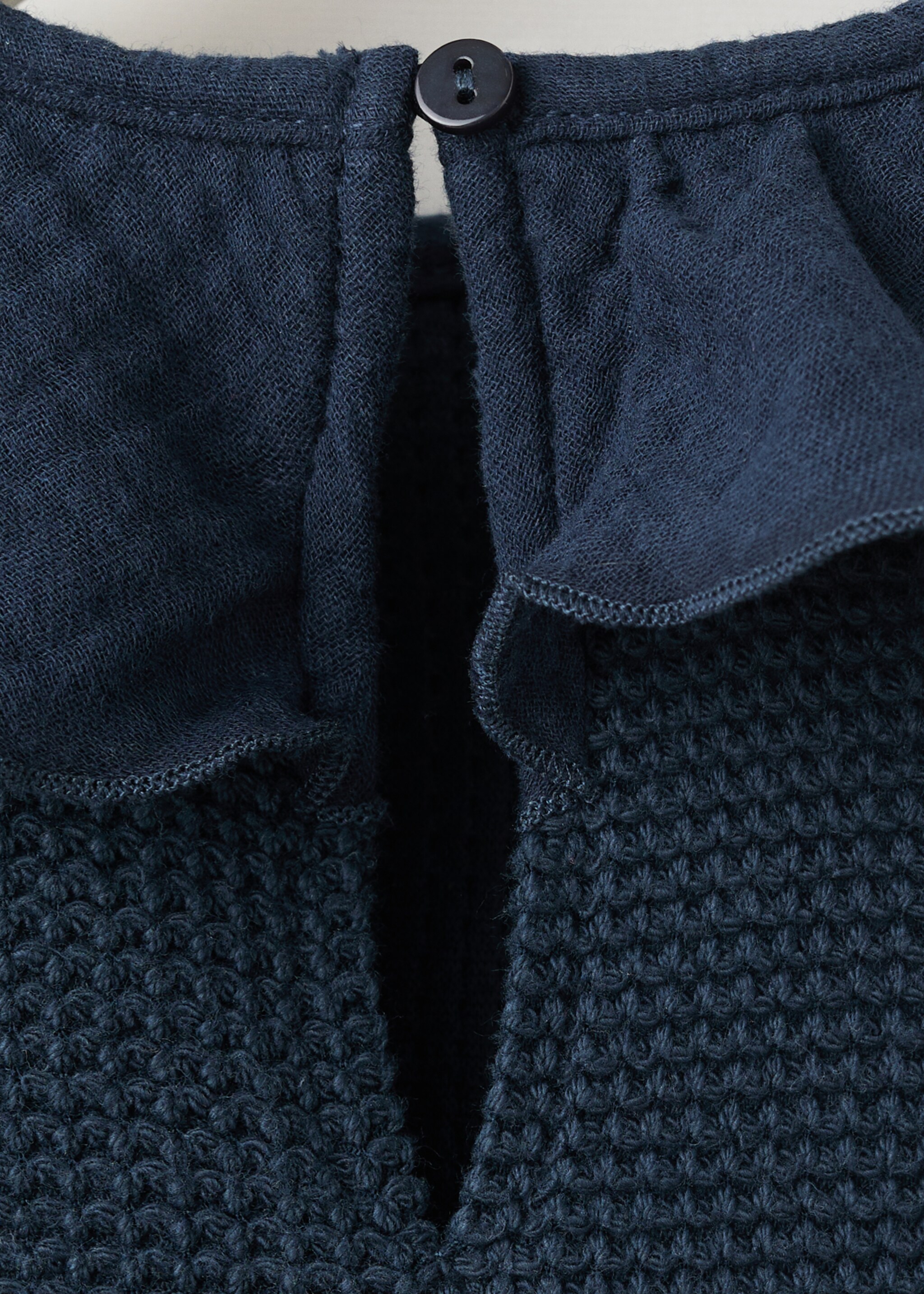 Bawełniana koszulka z kołnierzykiem bebe - Szczegóły artykułu 0, Granatowy. Ref: 27036345-00.