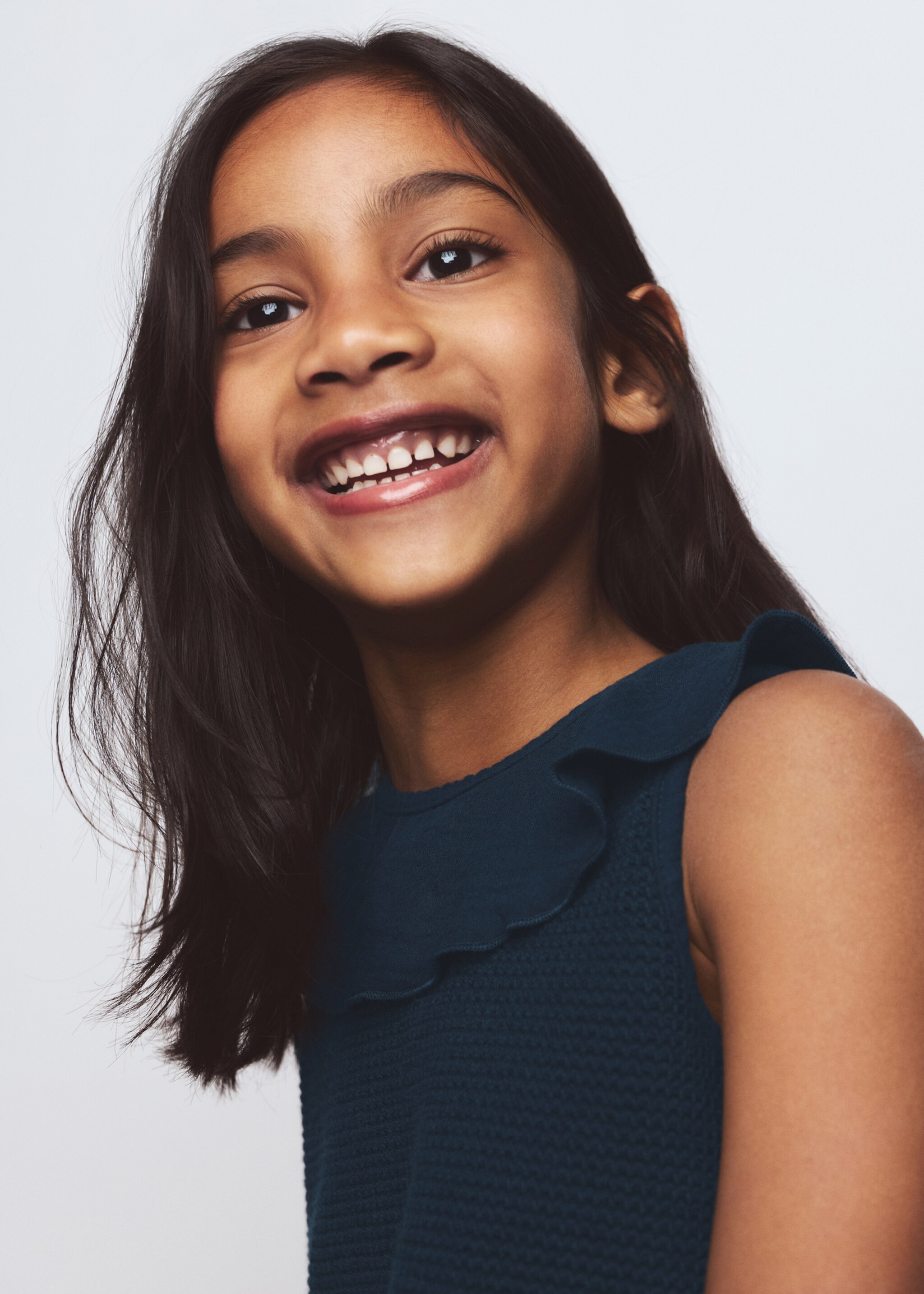 Bawełniana koszulka z kołnierzykiem bebe - Szczegóły artykułu 1, Granatowy. Ref: 27036345-00.