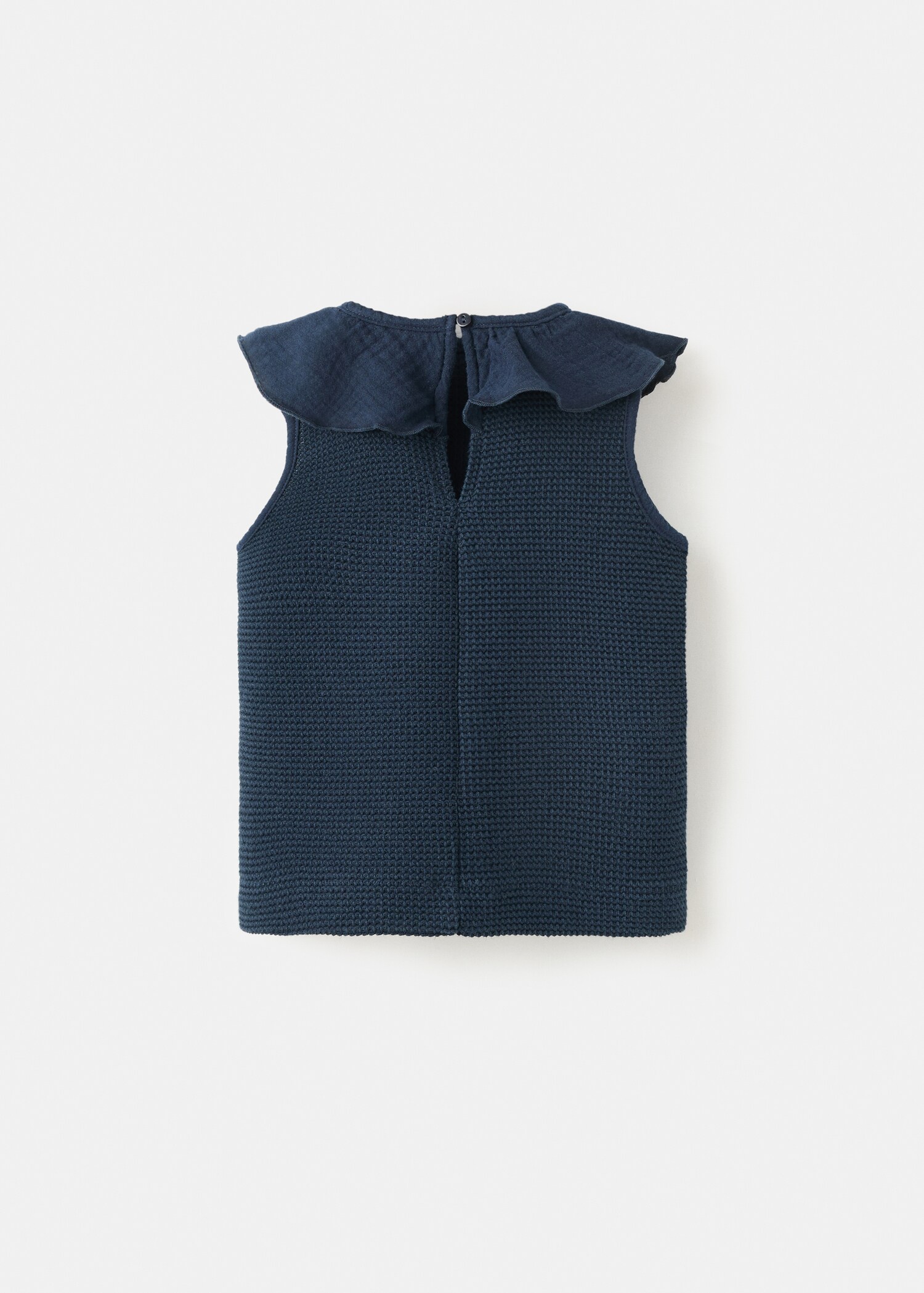 Babydoll collar cotton T-shirt - Reverse of the article