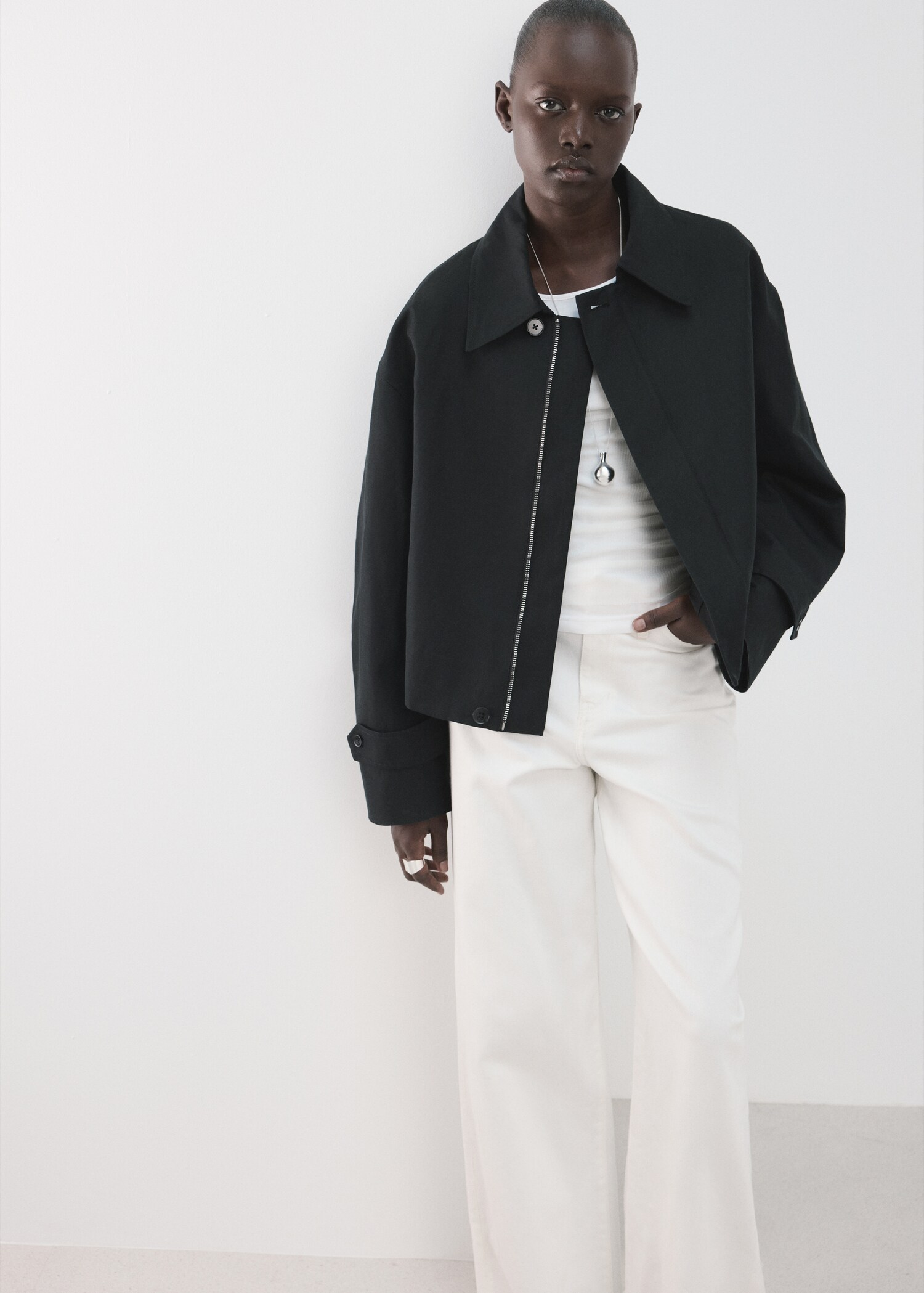 Zipper cotton jacket - Details of the article 2