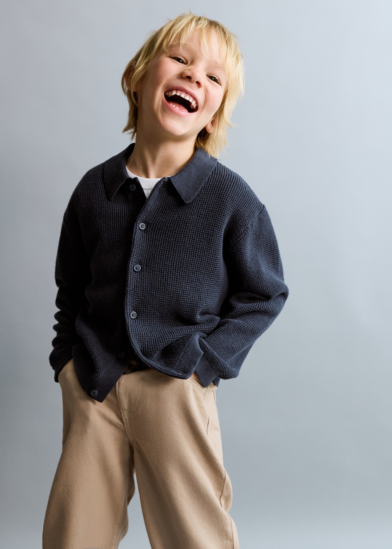 Pull-over maille détail boutons - Détail de l'article 1