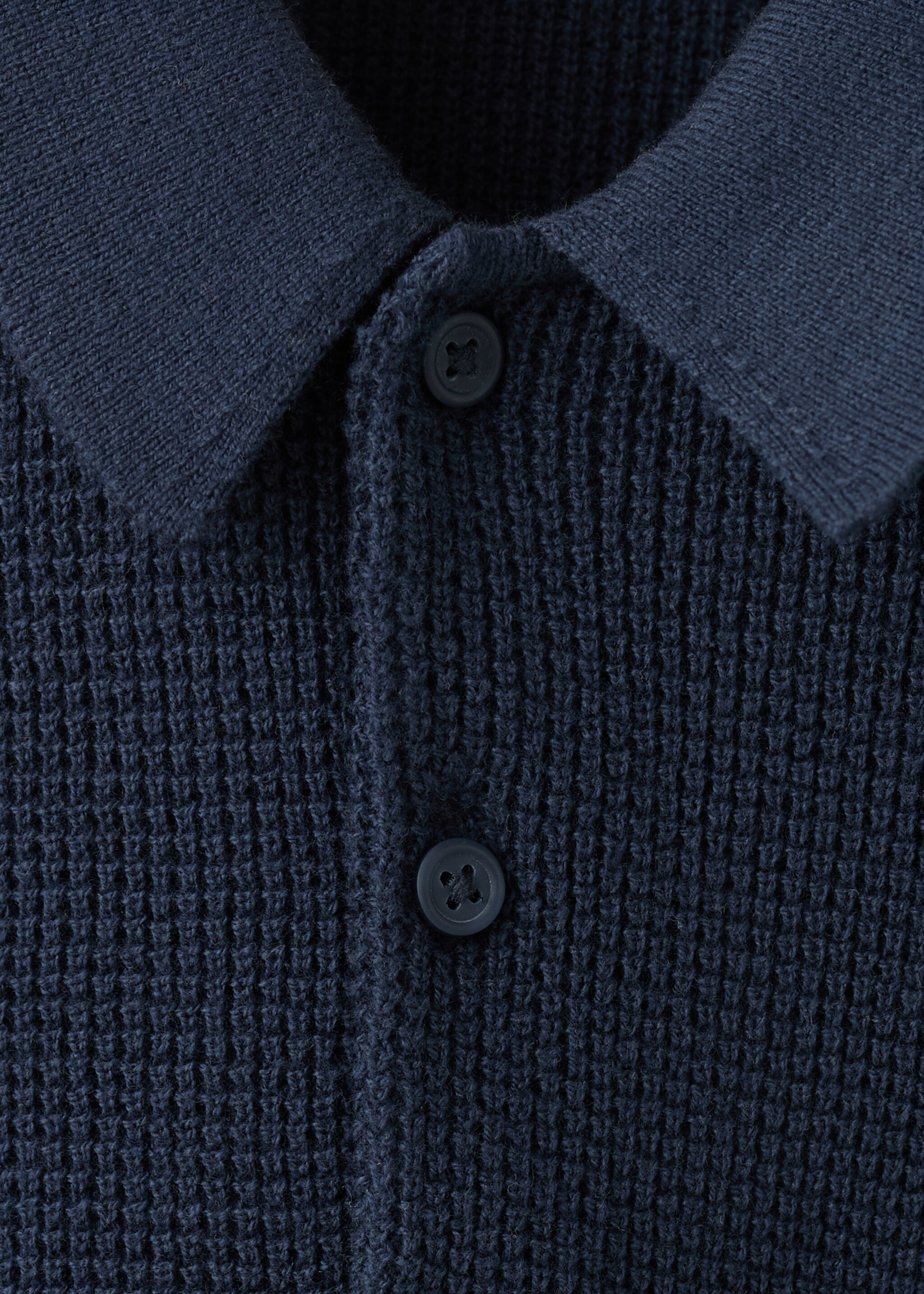 Jersey punto detalle botones - Detalle del artículo 8, Azul marino. Ref: 27036352-00.