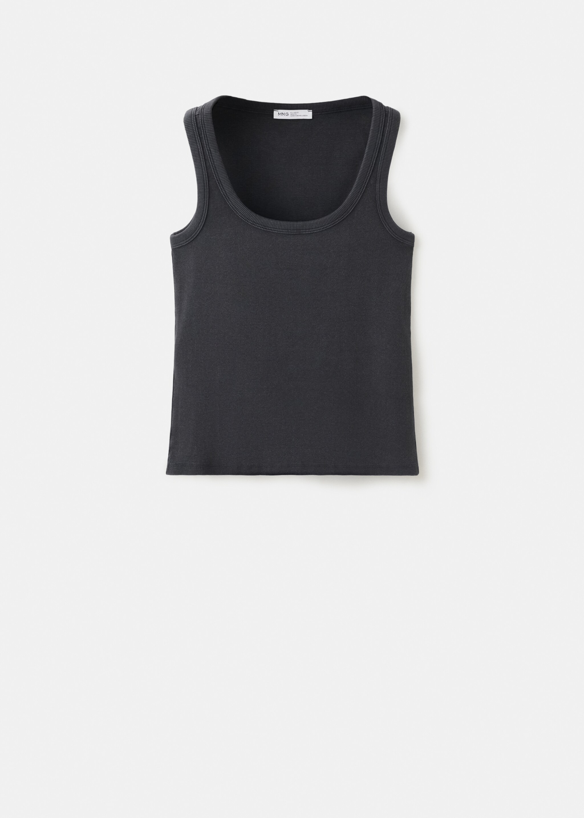 Essential cotton top - Article without model, Charcoal. Ref: 27036353-00.