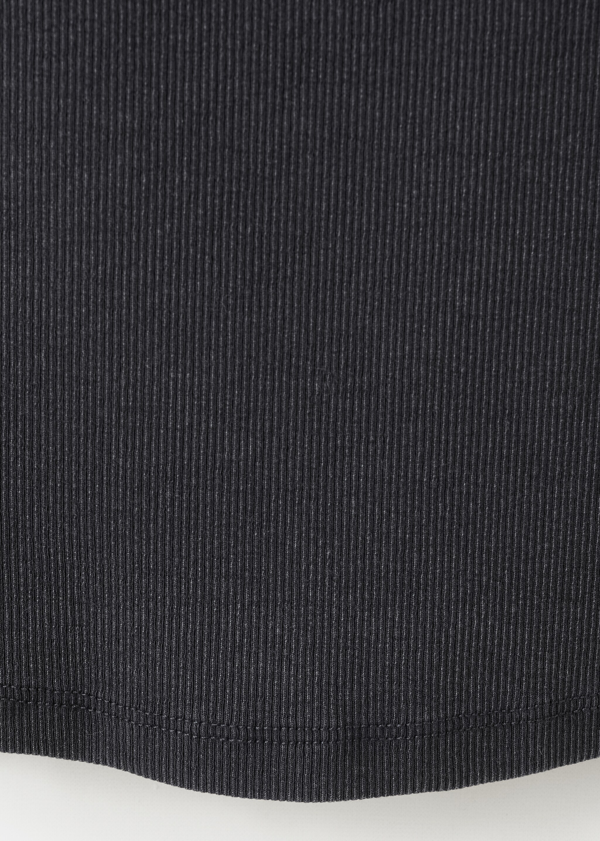 Essential cotton top - Details of the article 0, Charcoal. Ref: 27036353-00.