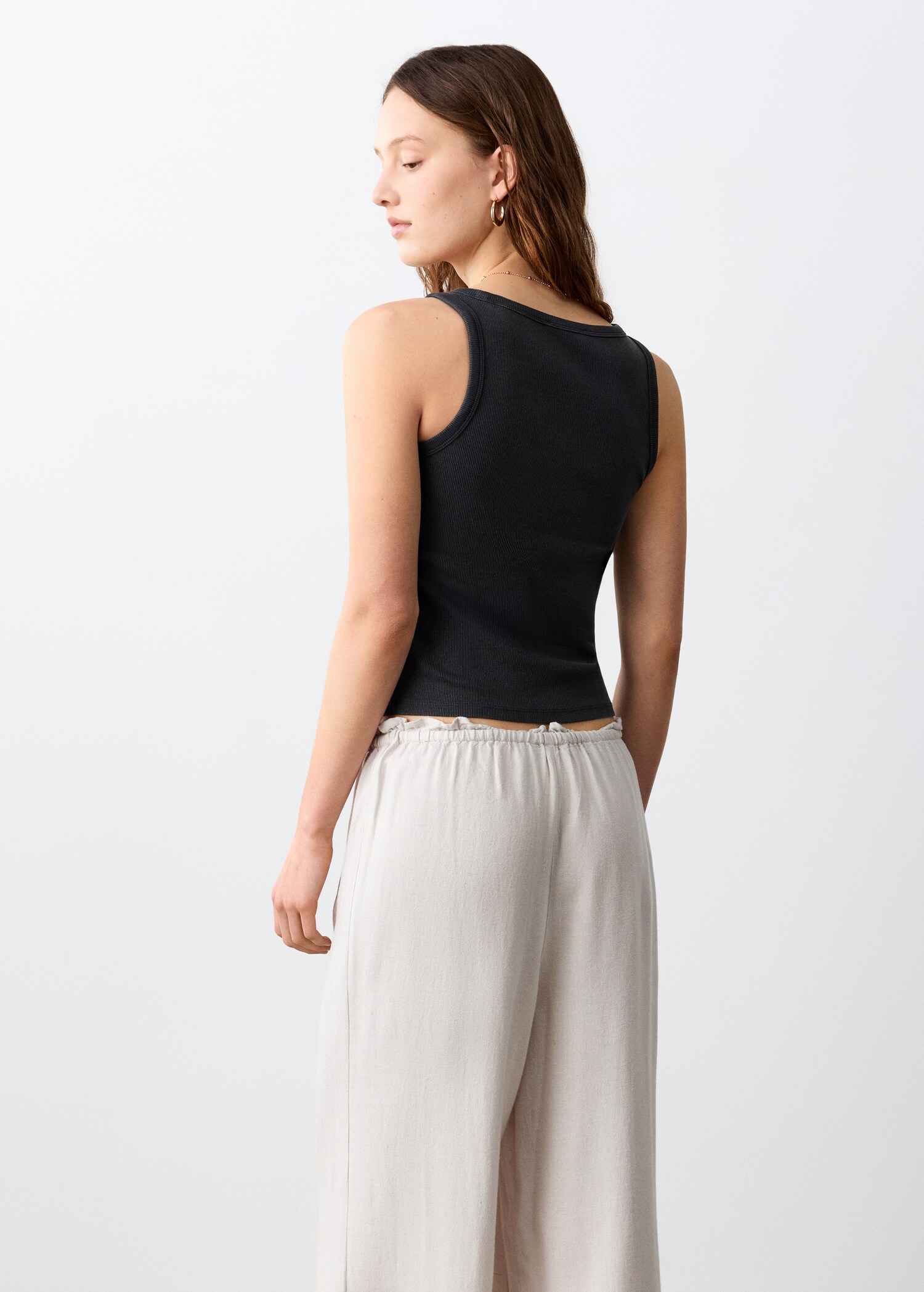 Essential cotton top - Reverse of the article