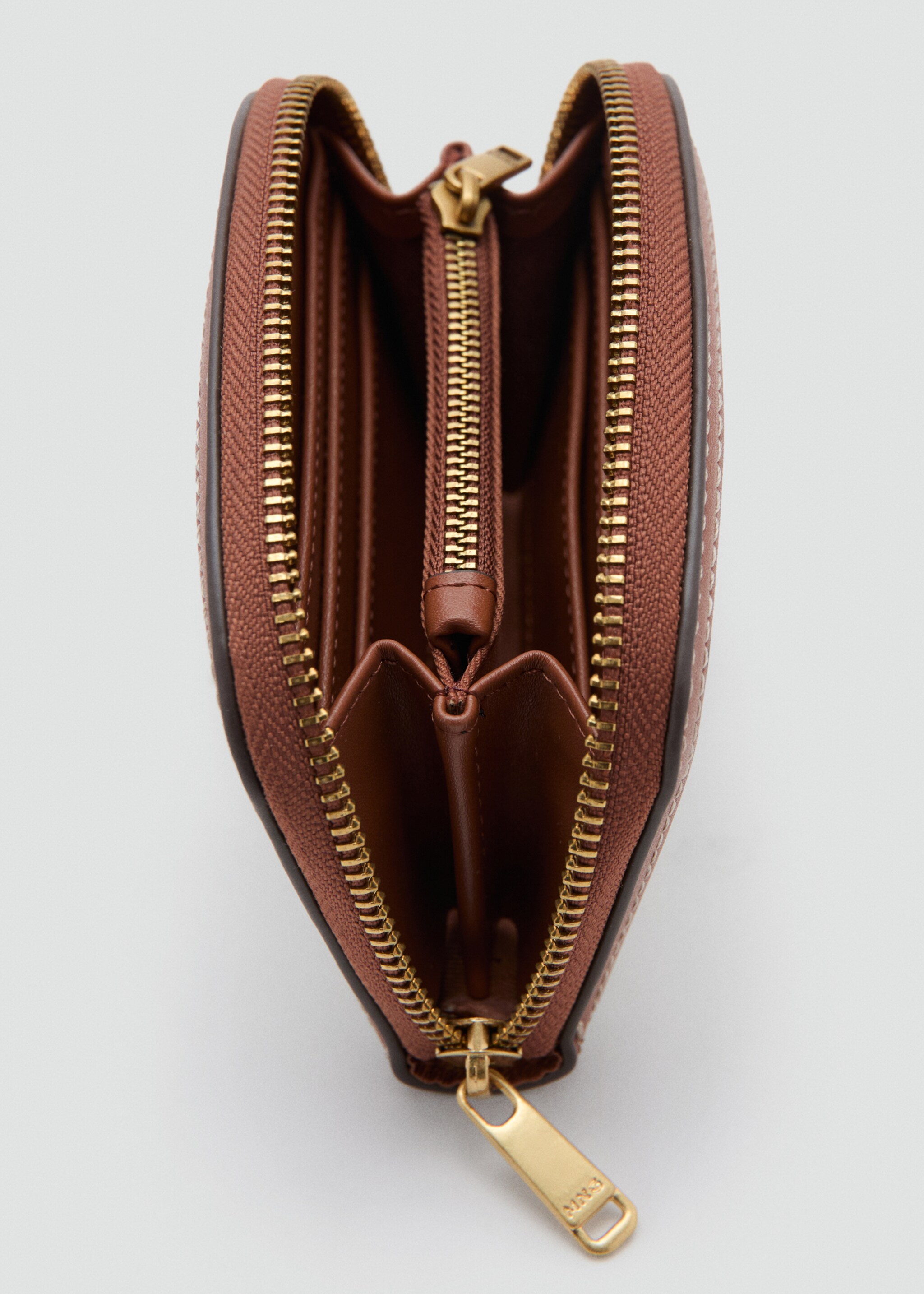 Medium wallet texture - Details of the article 1, Beige. Ref: 27036354-00.